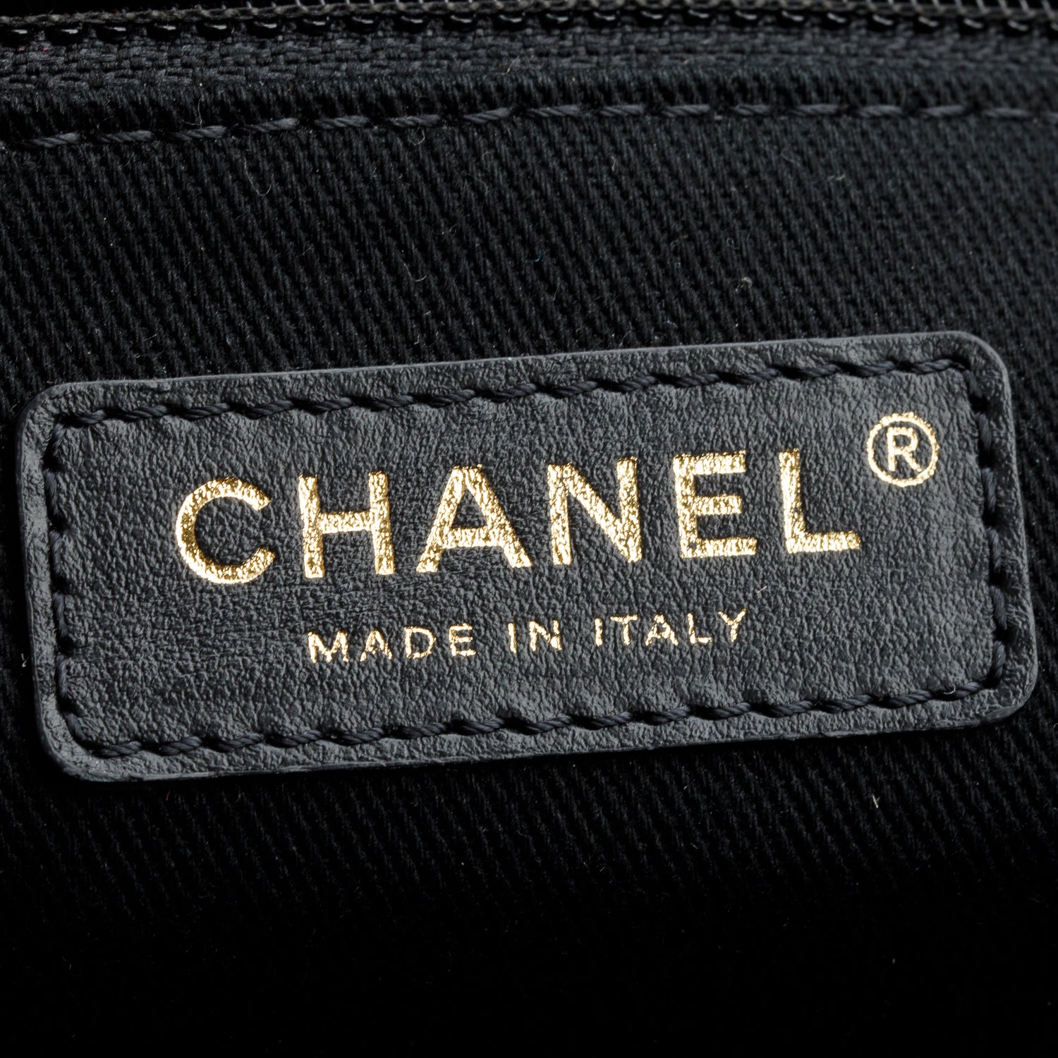 Chanel 2022 Black Calfskin Leather Grey Knit Medium Deauville Tote w/ Box & Receipt