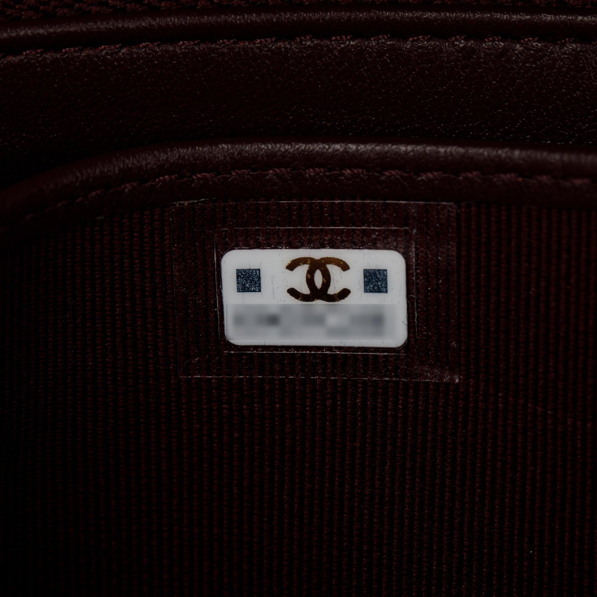 Chanel 2022 Black Caviar Classic Long Flap Wallet w/ Box