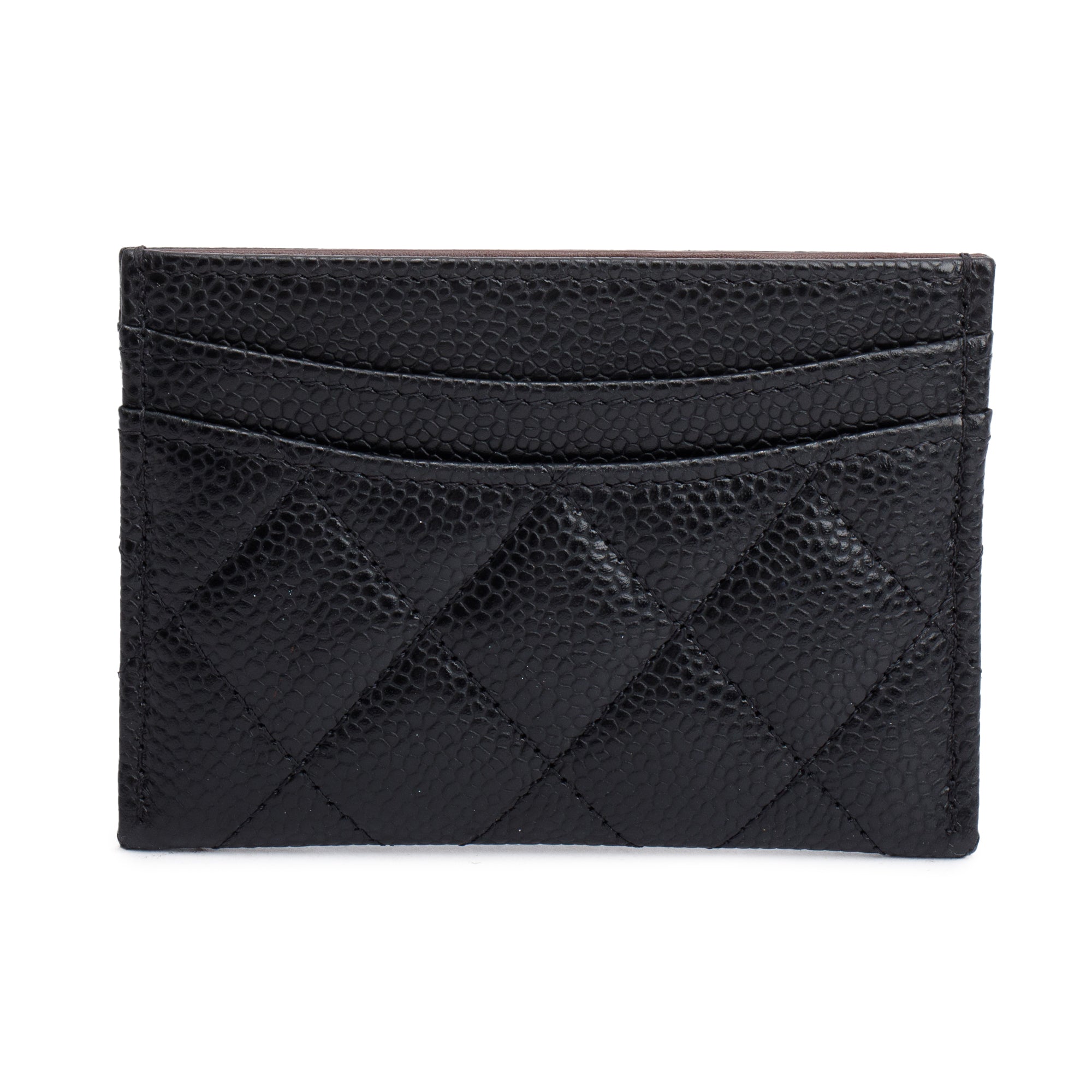 Chanel 2022 Black Caviar Leather Classic Card Holder