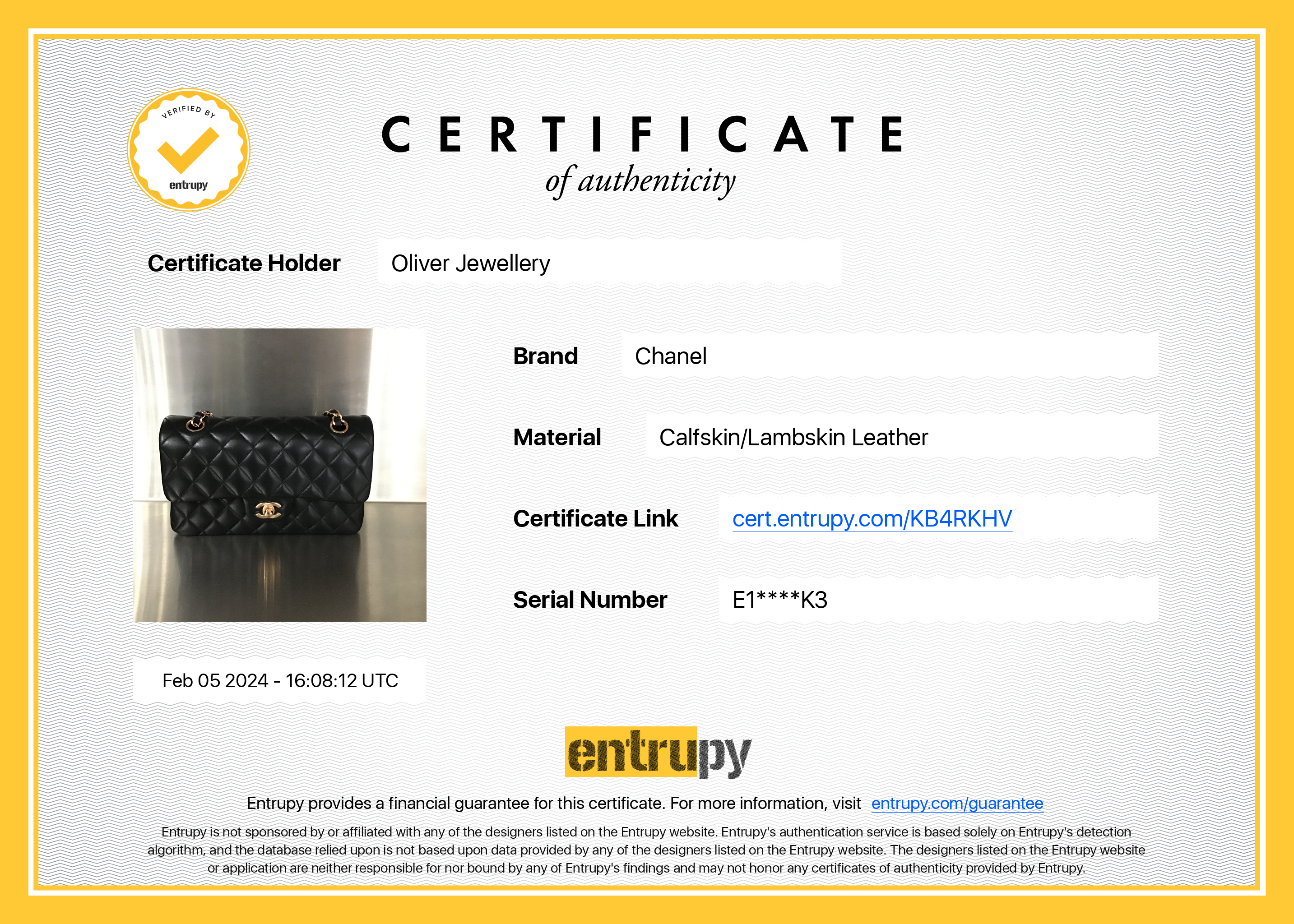 Chanel 2022 Black Lambskin Classic Small Double Flap Bag w/ Box