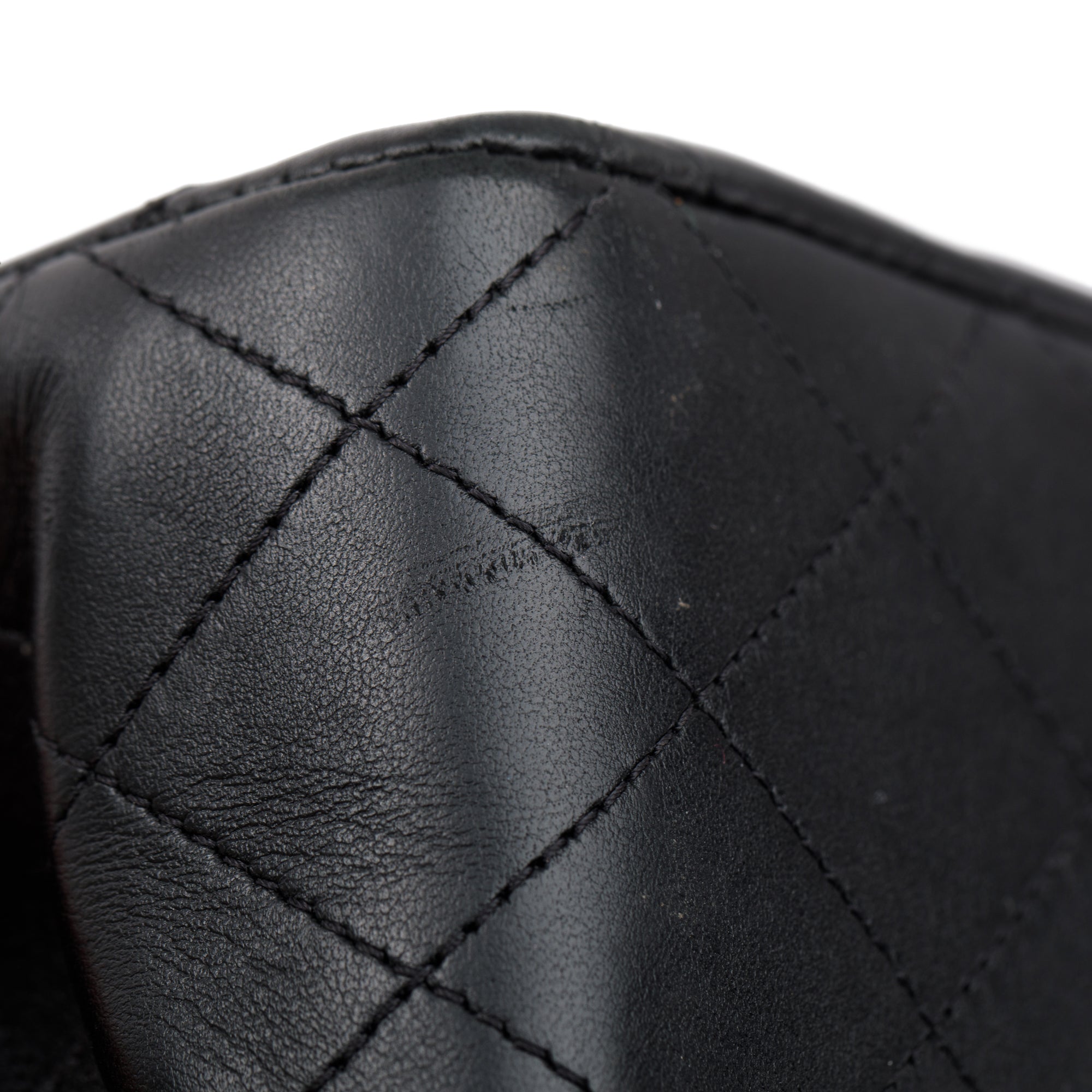 Chanel 2022 Black Lambskin Leather Classic Medium Double Flap Bag w/ Box