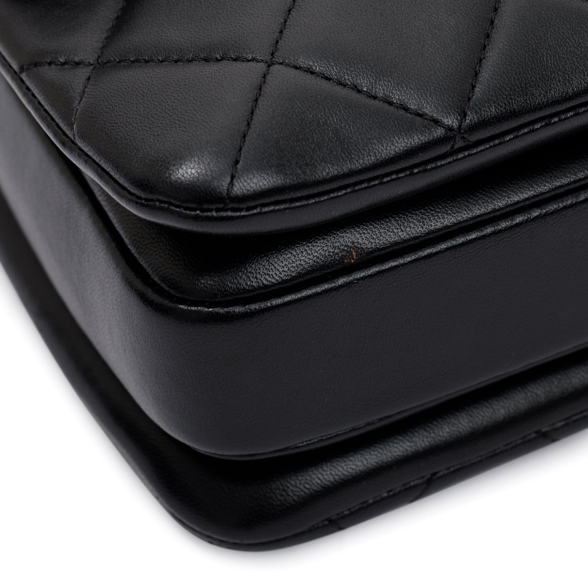 Chanel 2022 Black Lambskin Trendy CC Small Top Handle Flap Bag w/ Box & Receipt