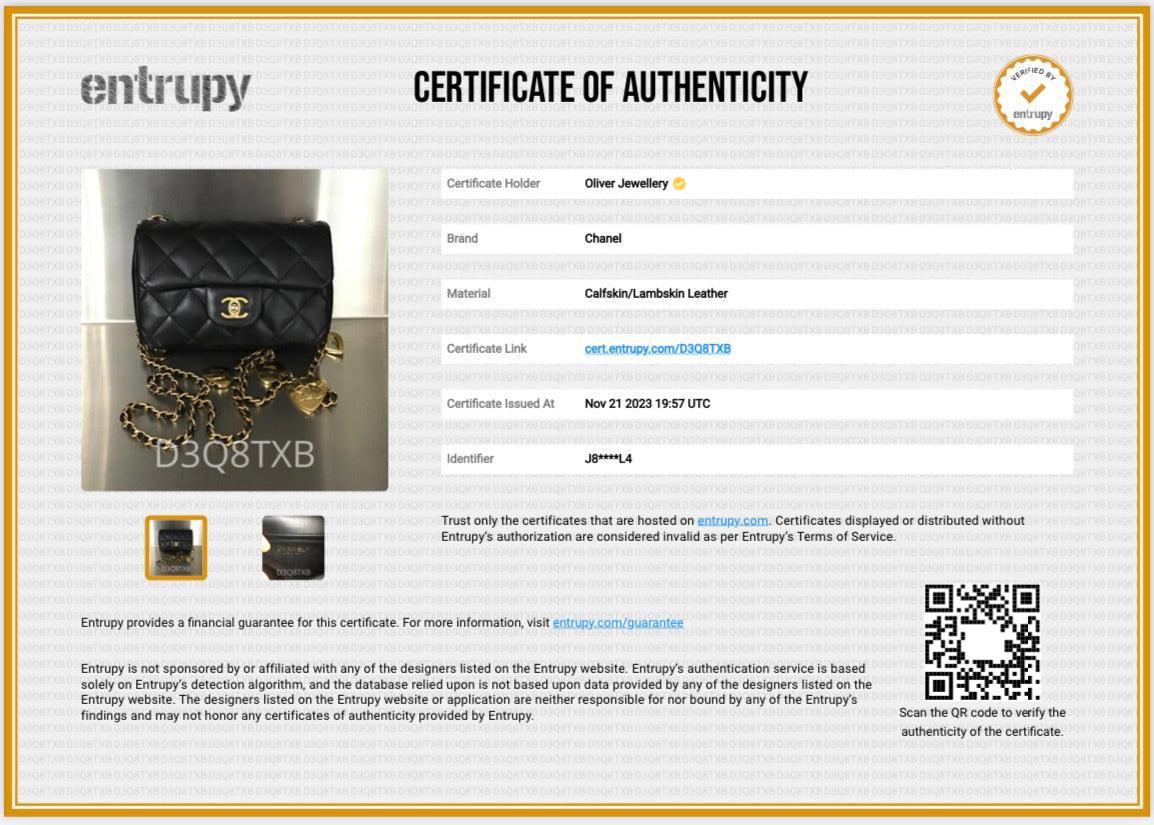 Chanel 2022 Black Quilted Lambskin Heart Charms Mini Flap Bag