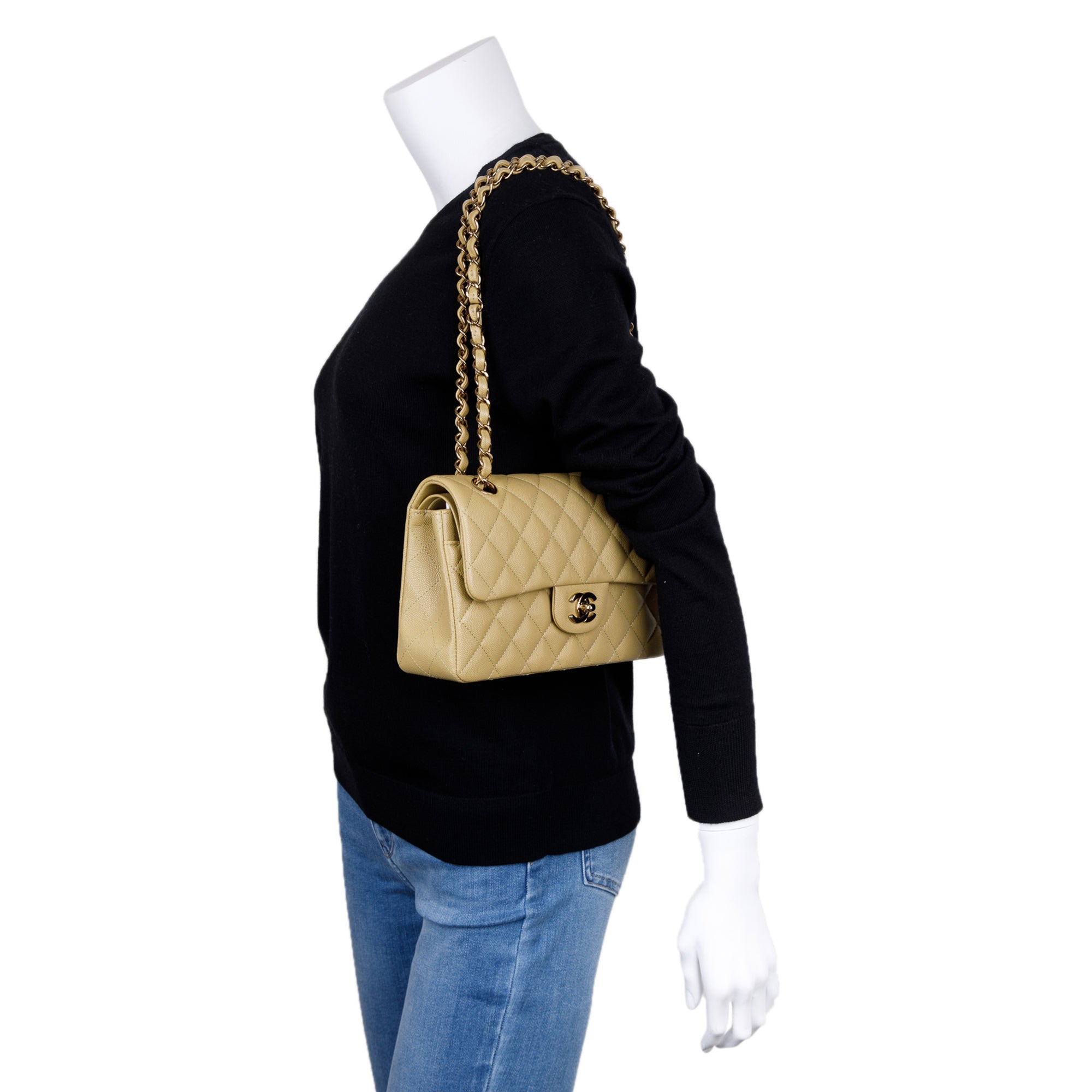 Chanel 2022 Caviar Small Classic Double Flap Bag