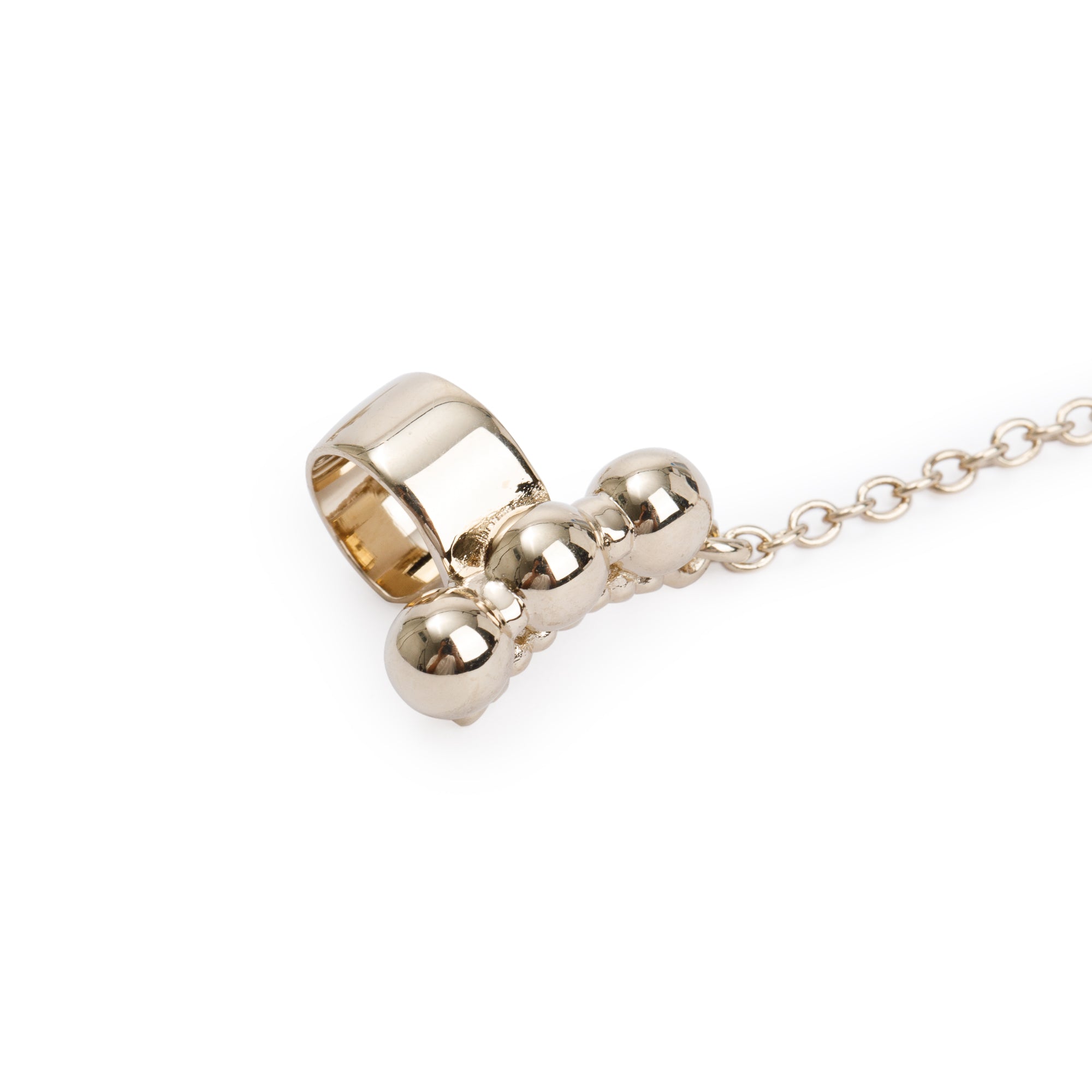 Chanel 2022 Gold Plated Strass CC Ear Cuff, Stud, & Enhancer Earrings