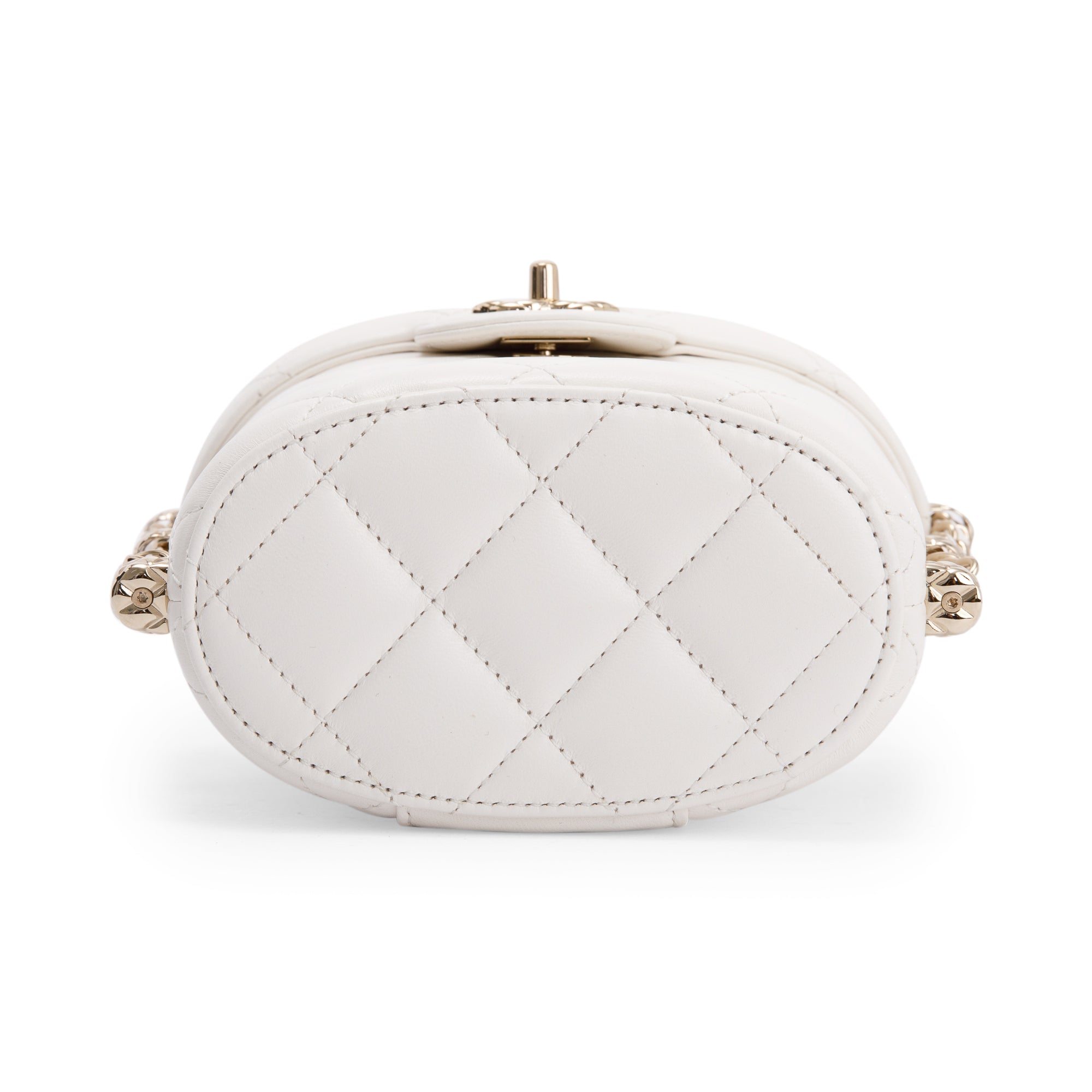 Chanel 2022 Lambskin Leather Small Vanity Case w/ Box