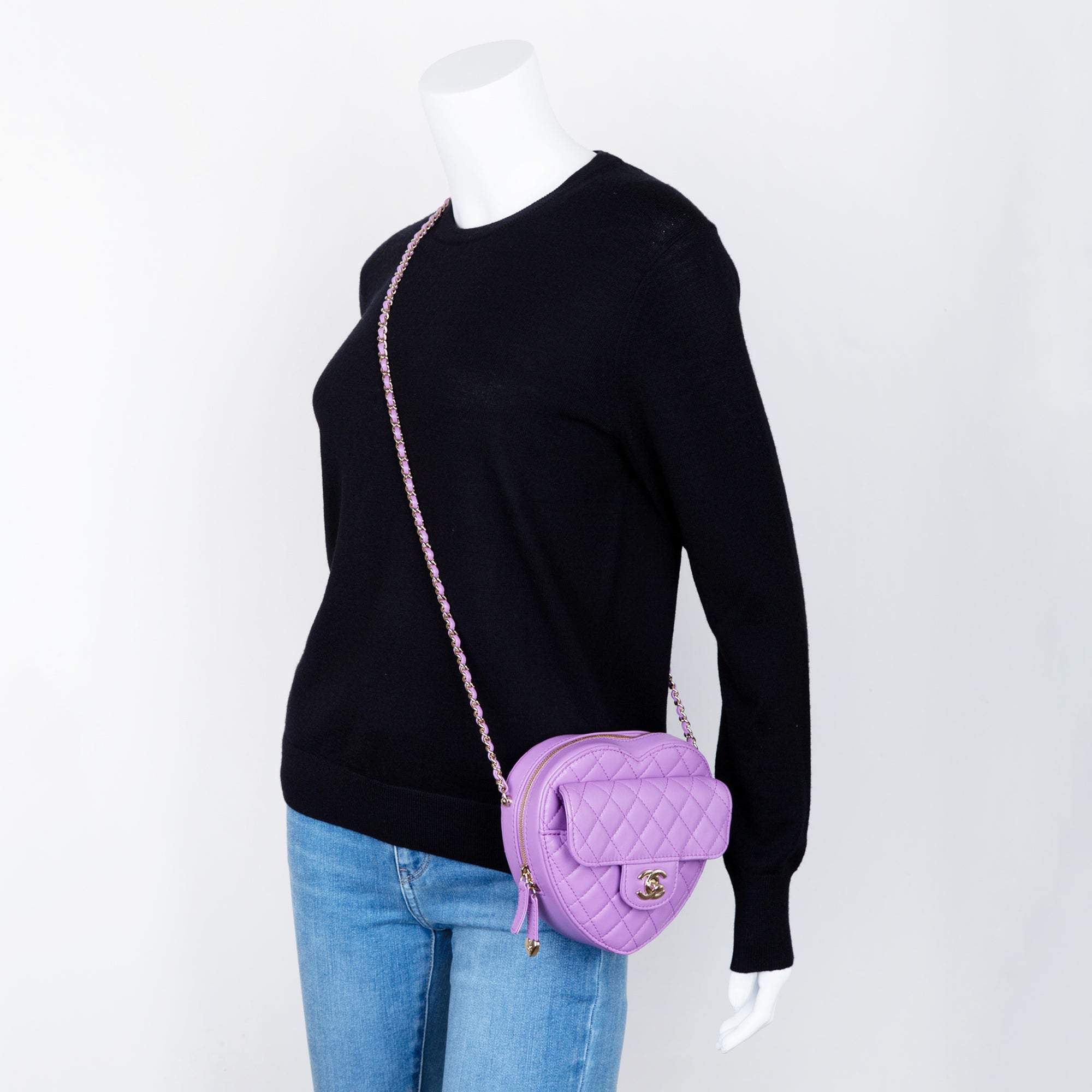 Chanel 2022 Large CC In Love Heart Bag w/ Box