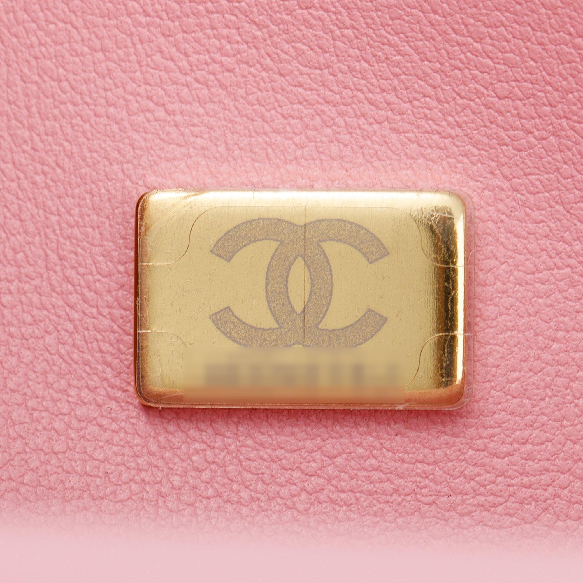 Chanel 2022 Pink Calfskin Leather Small Boy Bag w/ Box