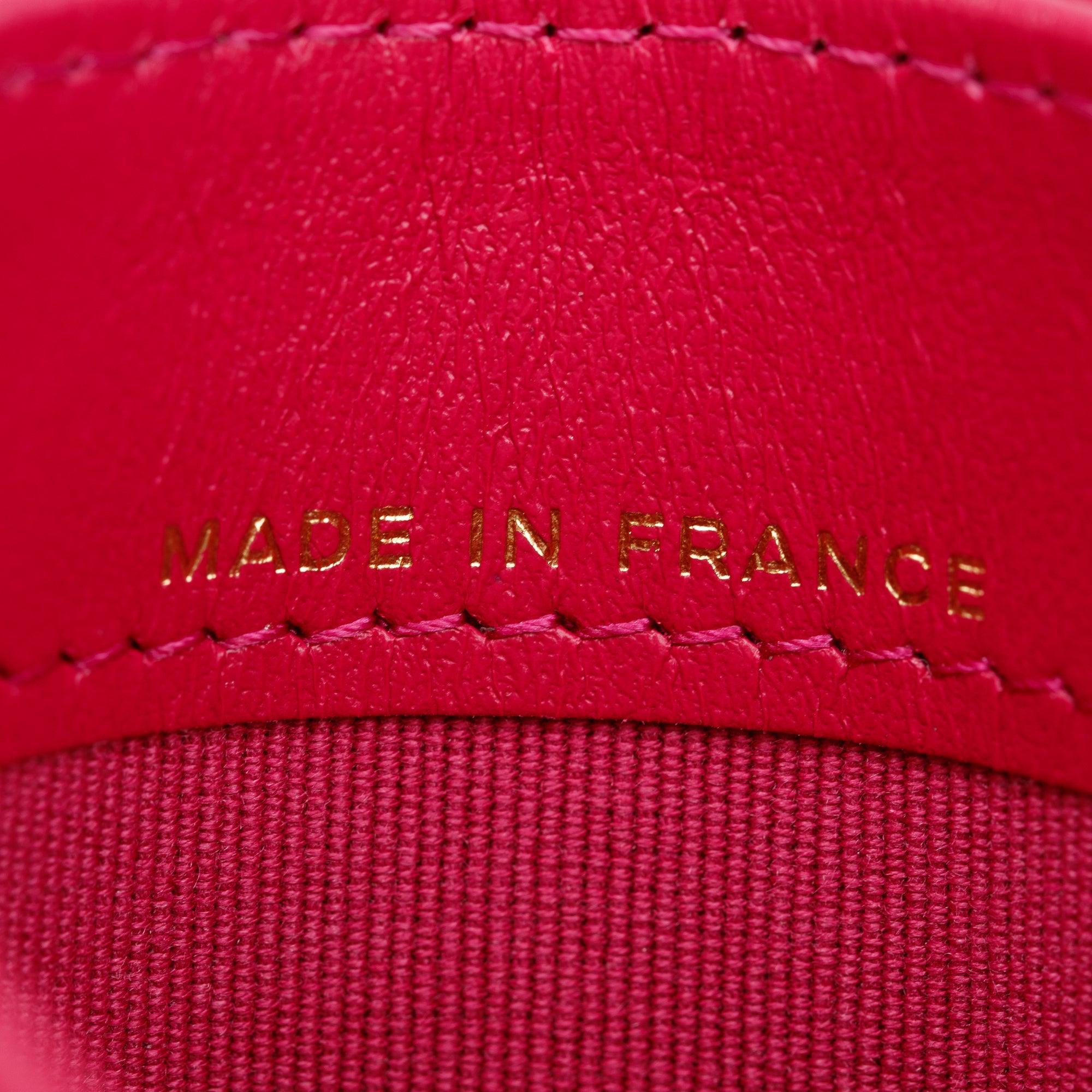 Chanel 2022 Pink Caviar Leather Classic Card Holder w/ Box