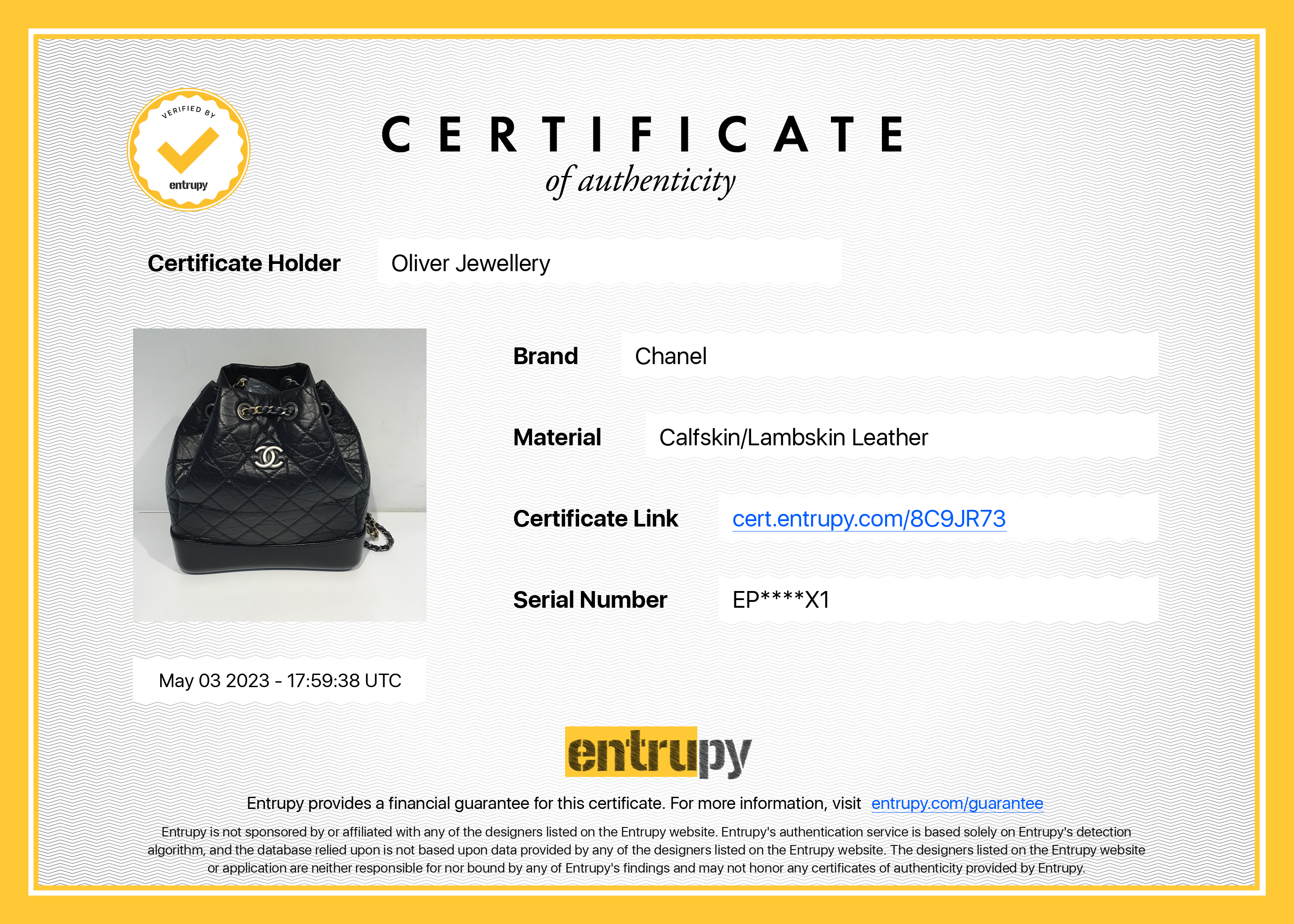 Chanel 2022 Small Gabrielle Backpack