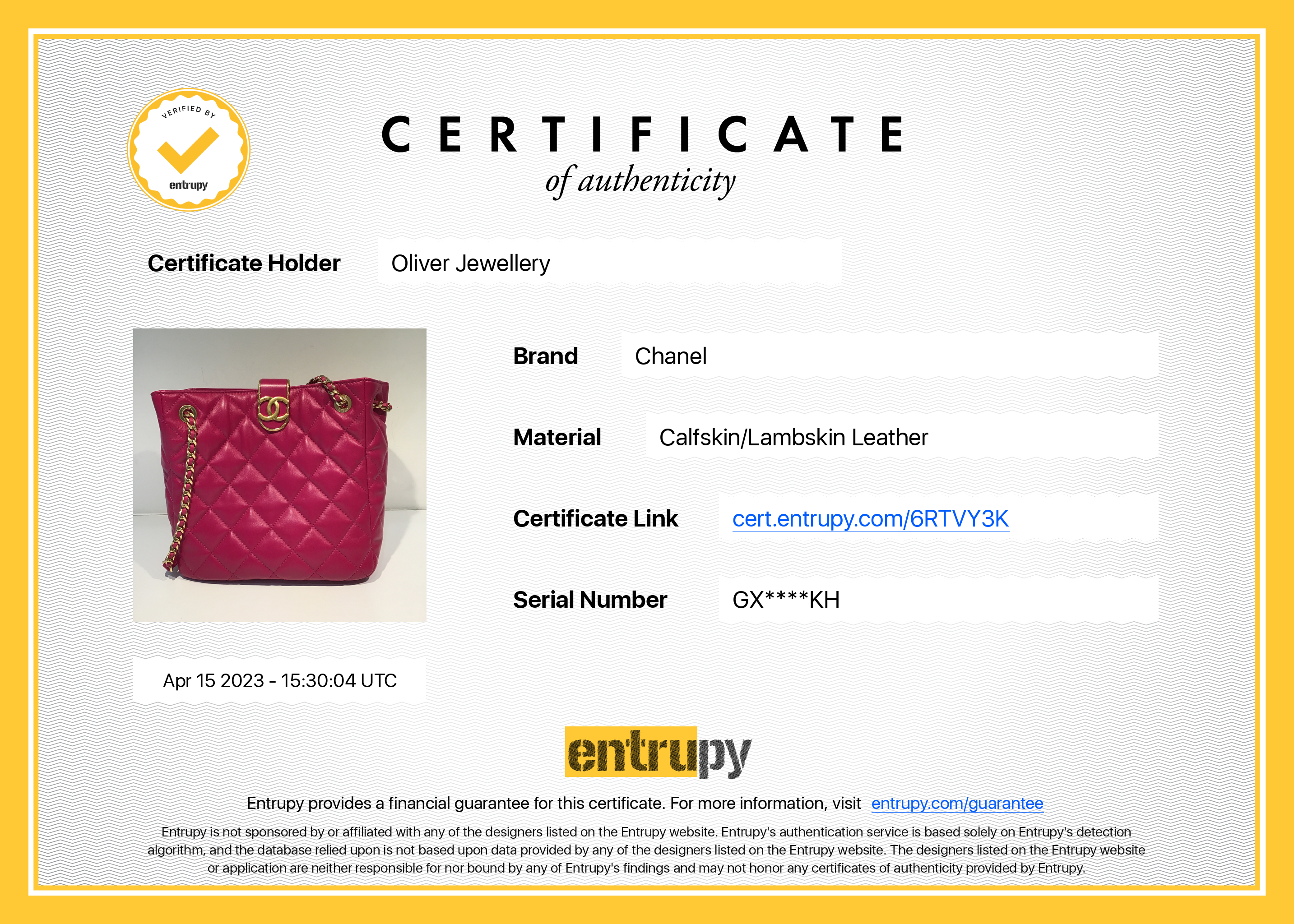 Chanel 2022 Small Pink Lambskin Leather Shopping Tote