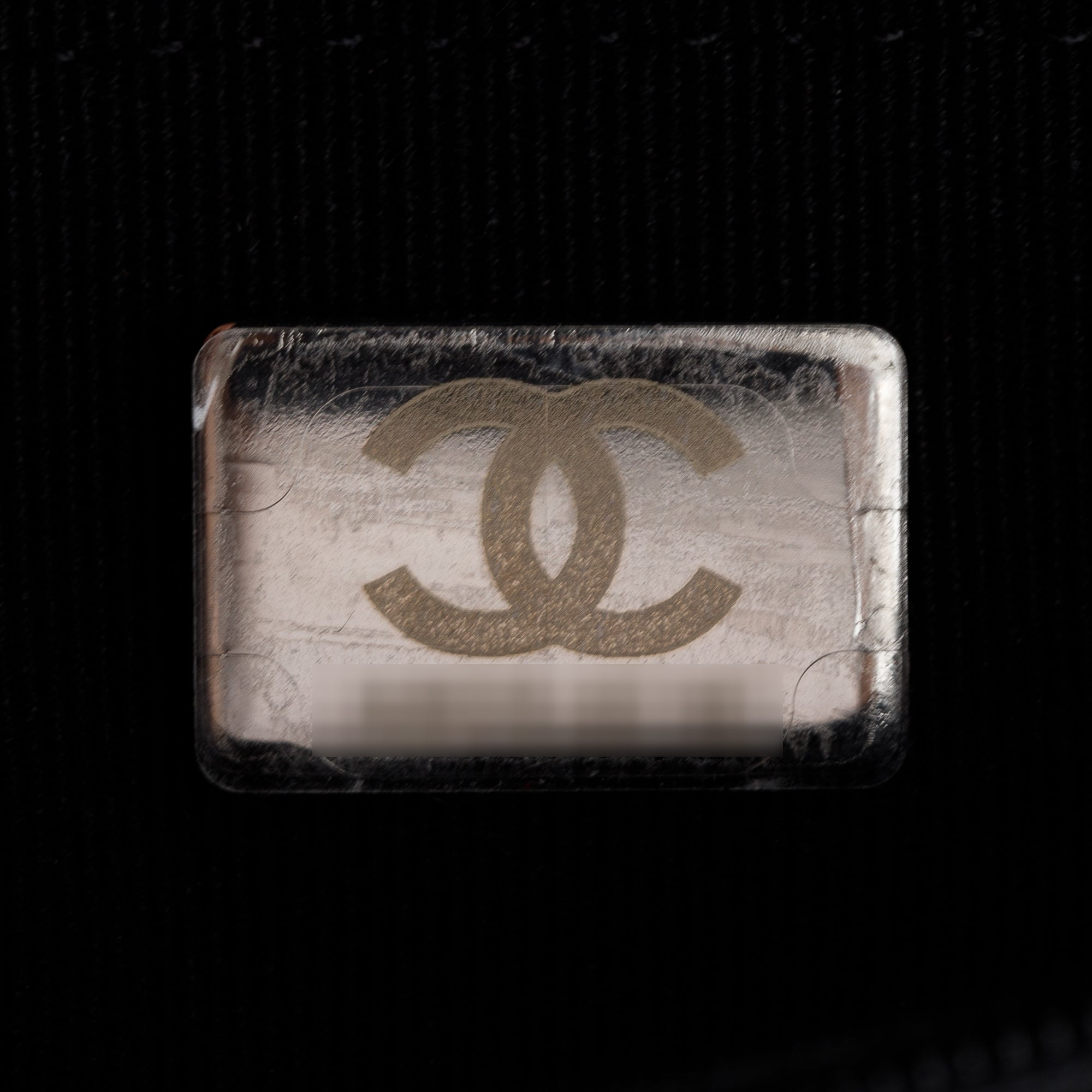 Chanel 2022 So Black Lambskin Leather Classic Wallet on Chain w/ Box