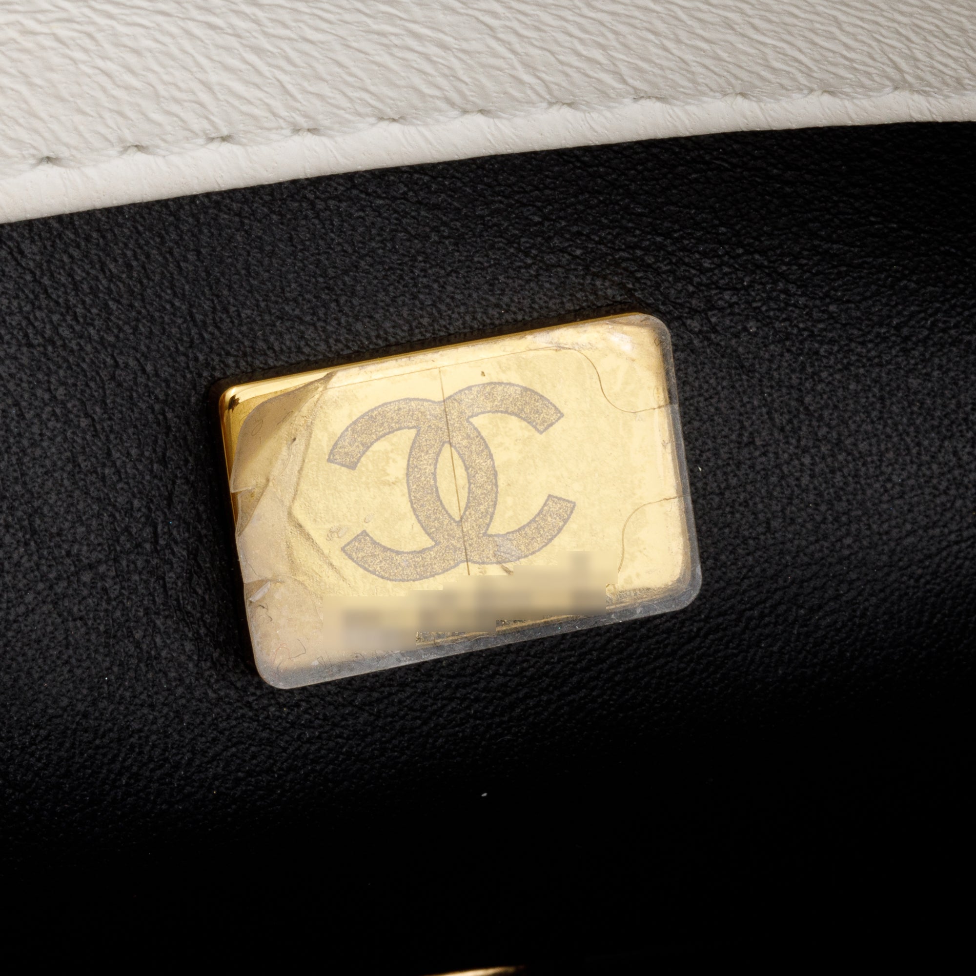 Chanel 2022 White Calfskin Leather Enamel Color Match Small Flap Bag