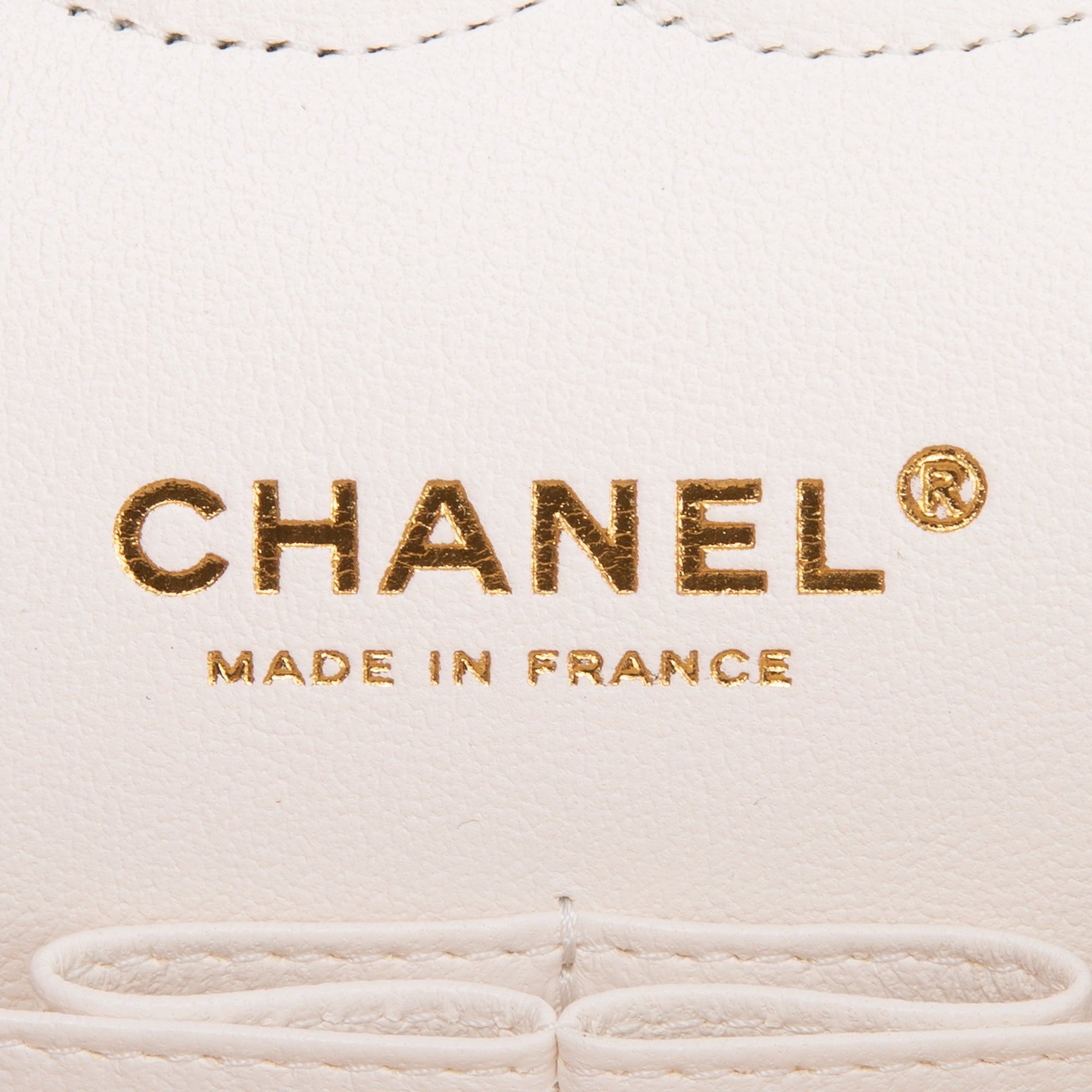 Chanel 2022 White Caviar Classic Medium Double Flap Bag