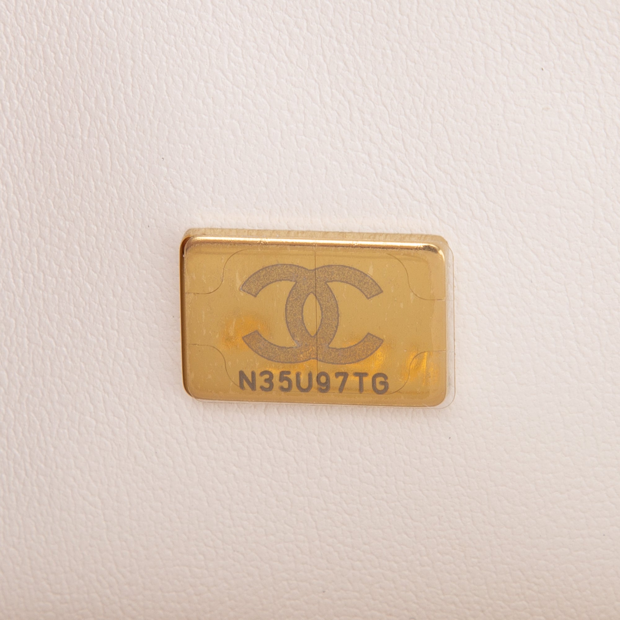 Chanel 2022 White Caviar Classic Medium Double Flap Bag