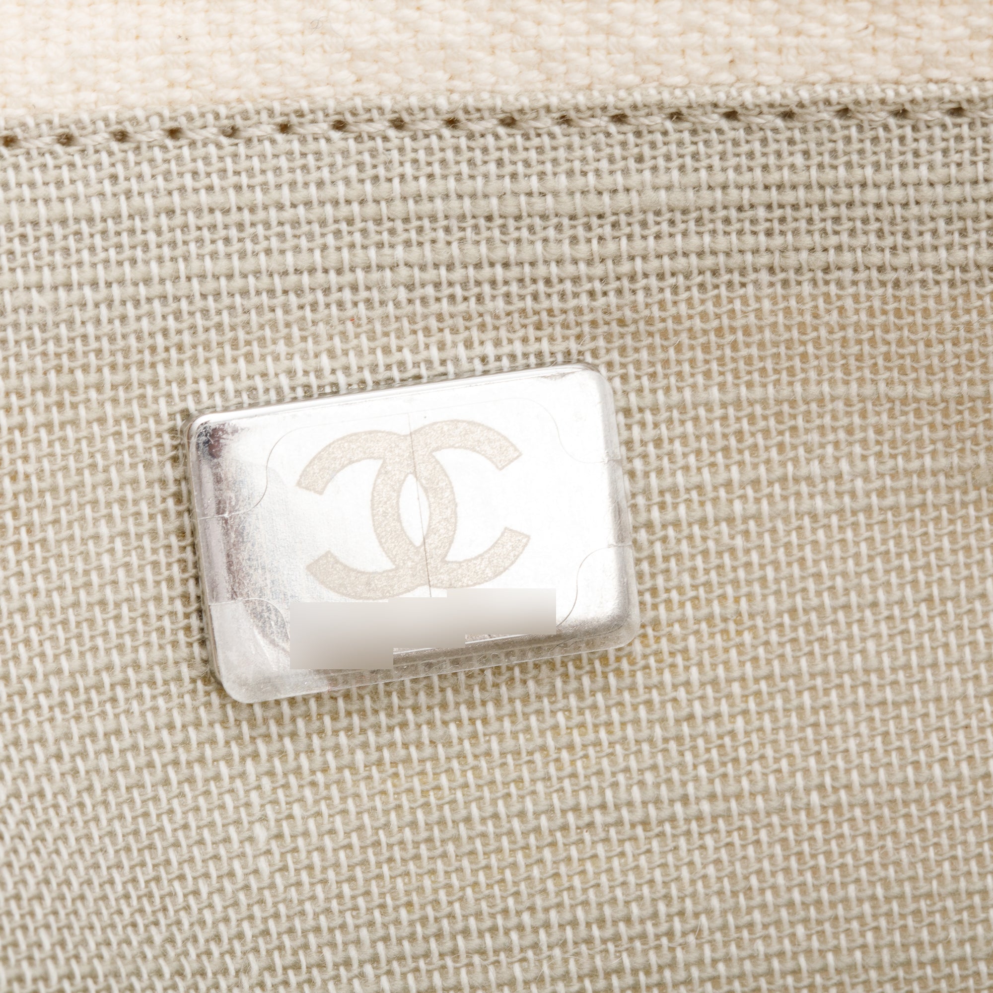 Chanel 2023 Beige Canvas Small Deauville Tote w/ Pouch, Receipt & Box