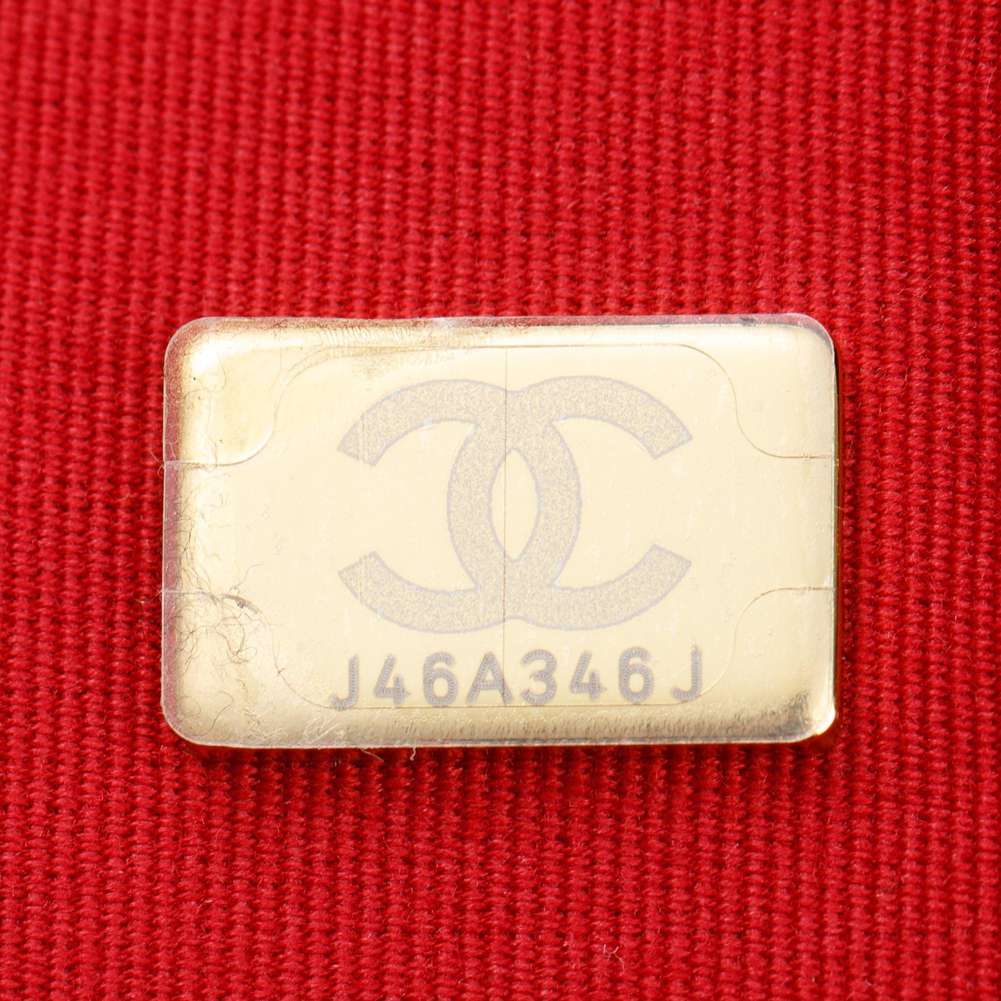 Chanel 2023 Black Patent Leather Maxi Bowling Bag