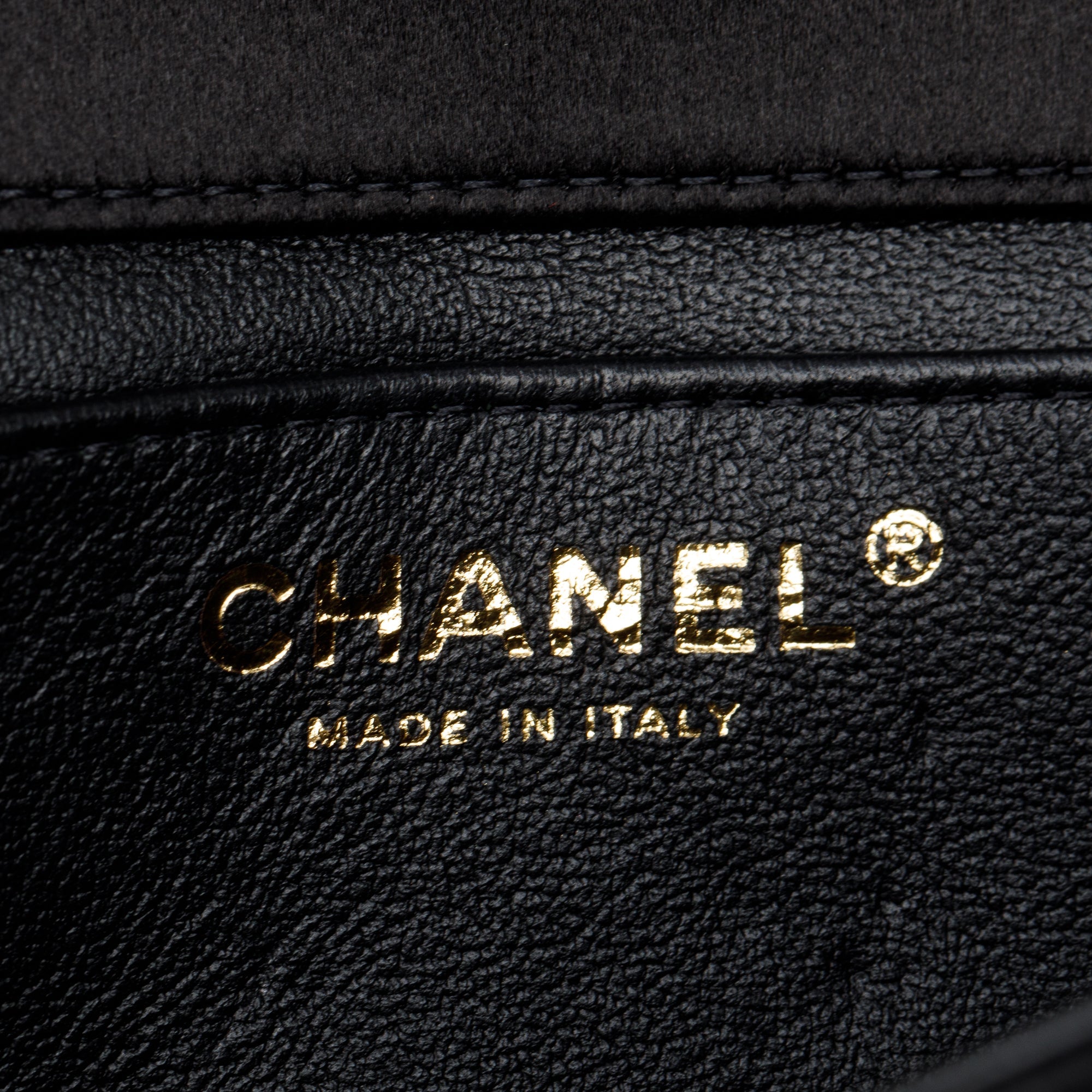 Chanel 2023 Black Quilted Satin Bow Clutch Crossbody