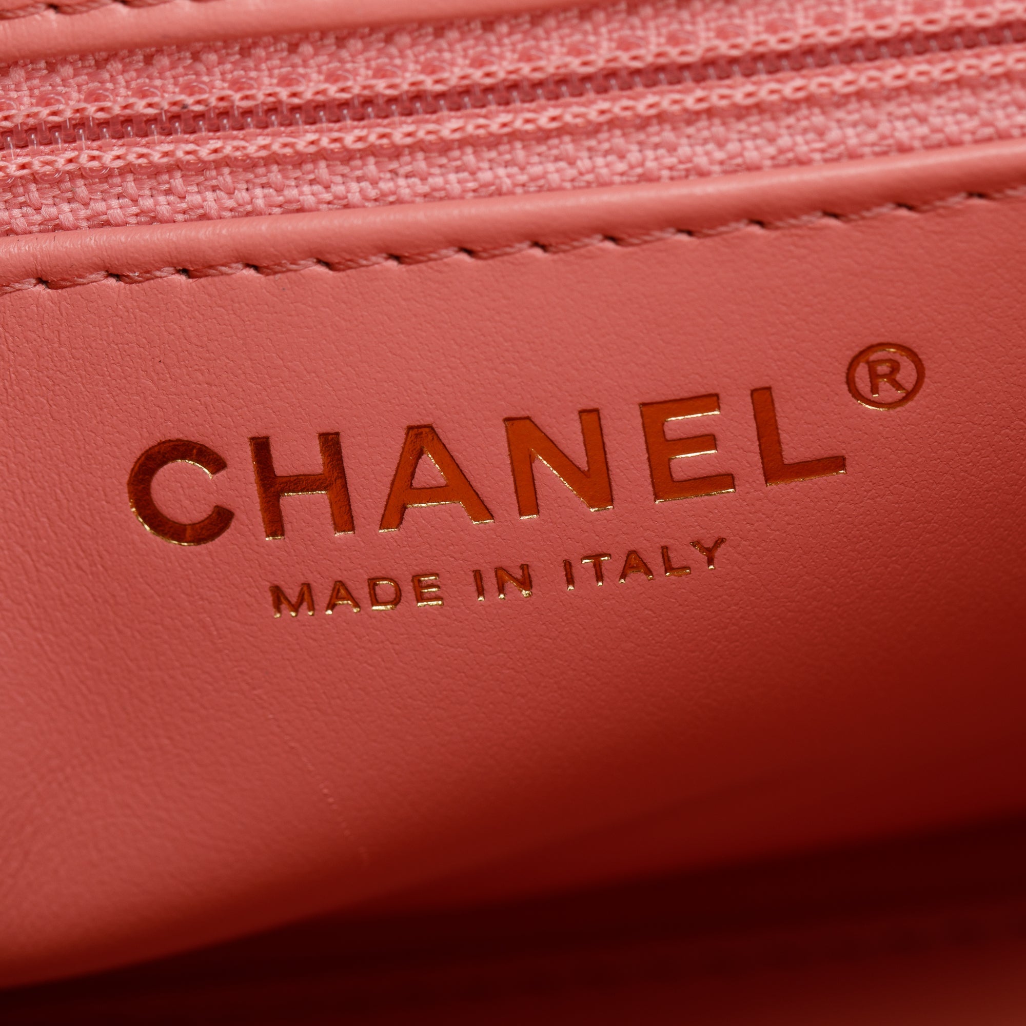 Chanel 2023 Pink Shiny Aged Calfskin Leather Mini Kelly Shopping Bag w/ Box & Receipt