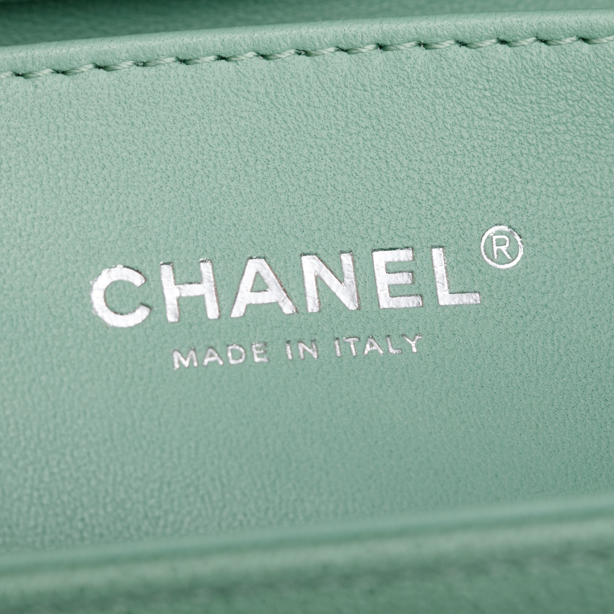 Chanel 2024 Green Caviar Leather Medium Boy Bag w/ Box & Receipt