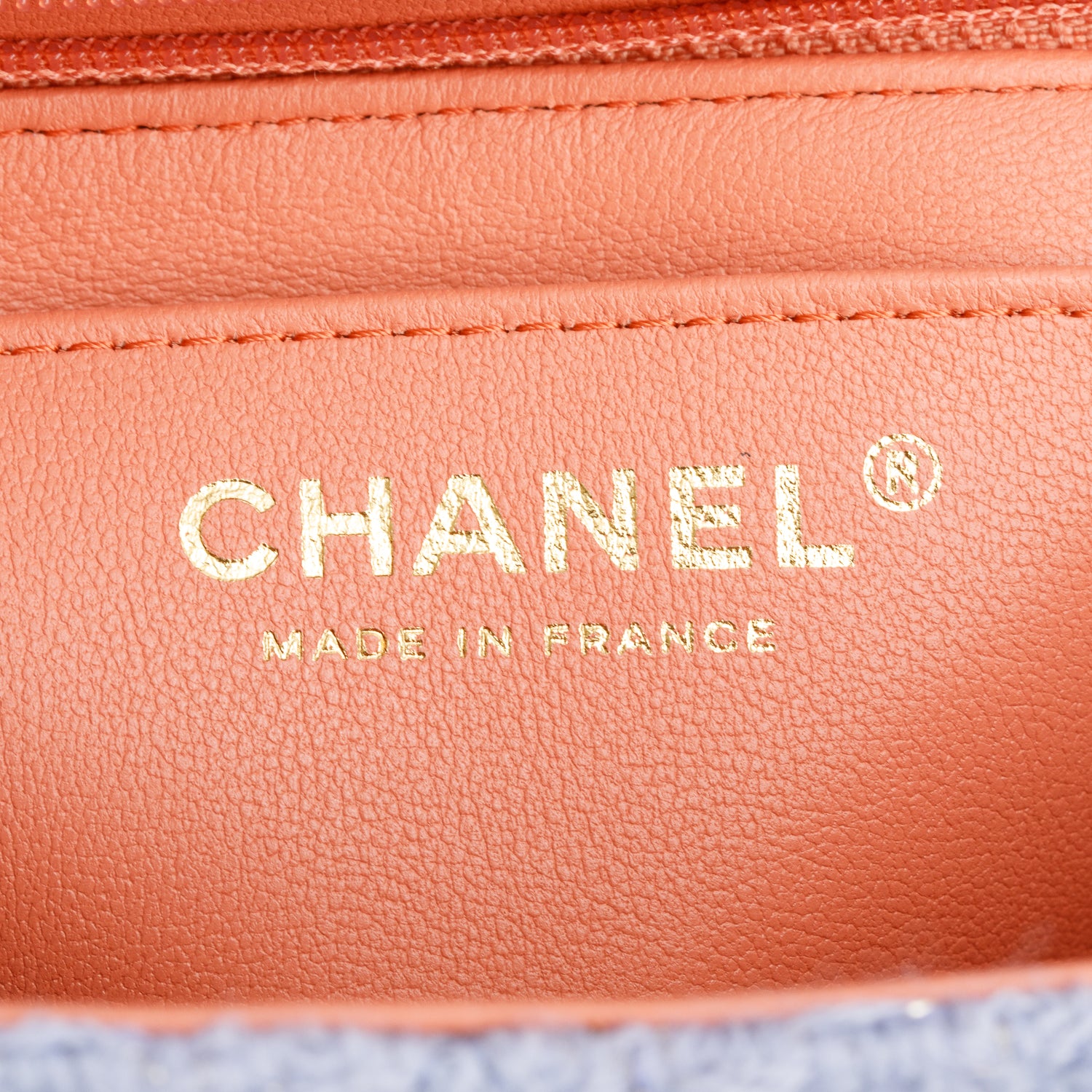 Chanel 2024 Purple Tweed Classic Mini Rectangular Flap Bag w/ Box & Receipt