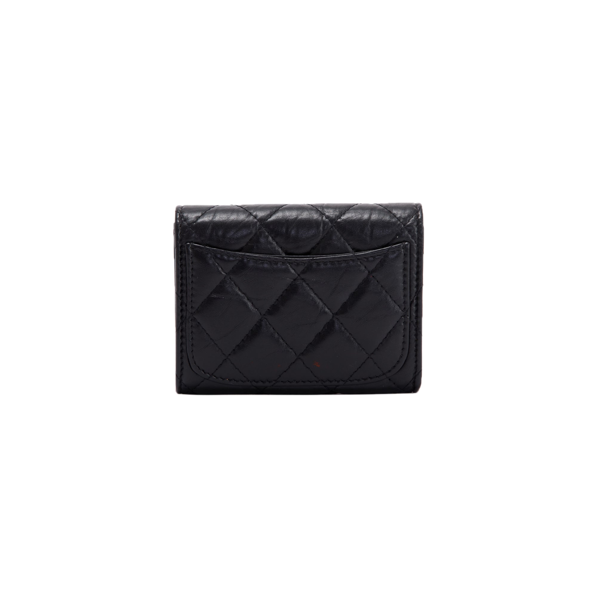 Chanel 2.55 Quilted Leather Flap Card Holder w/ Box & Authenticity card