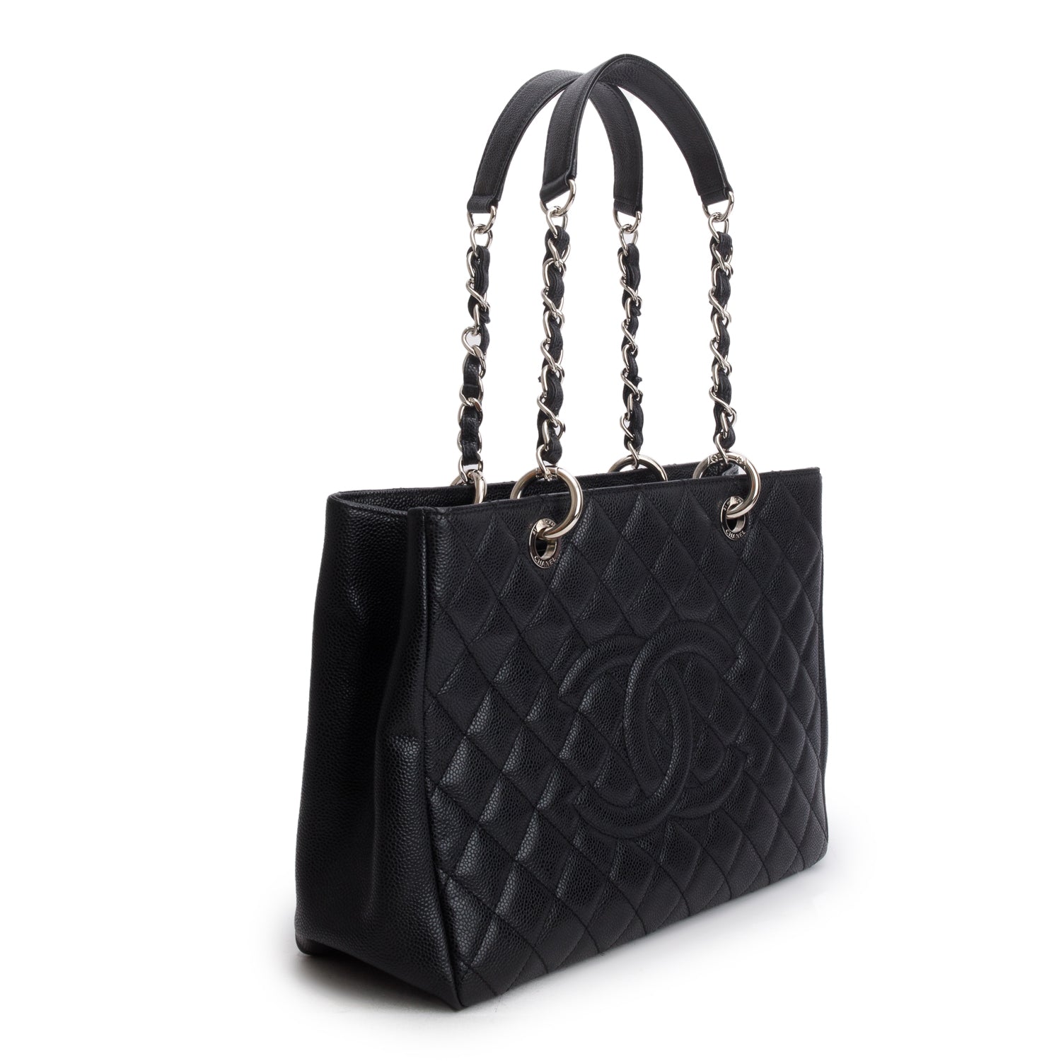 Chanel Black Caviar Leather Grand Shopping Tote (GST)