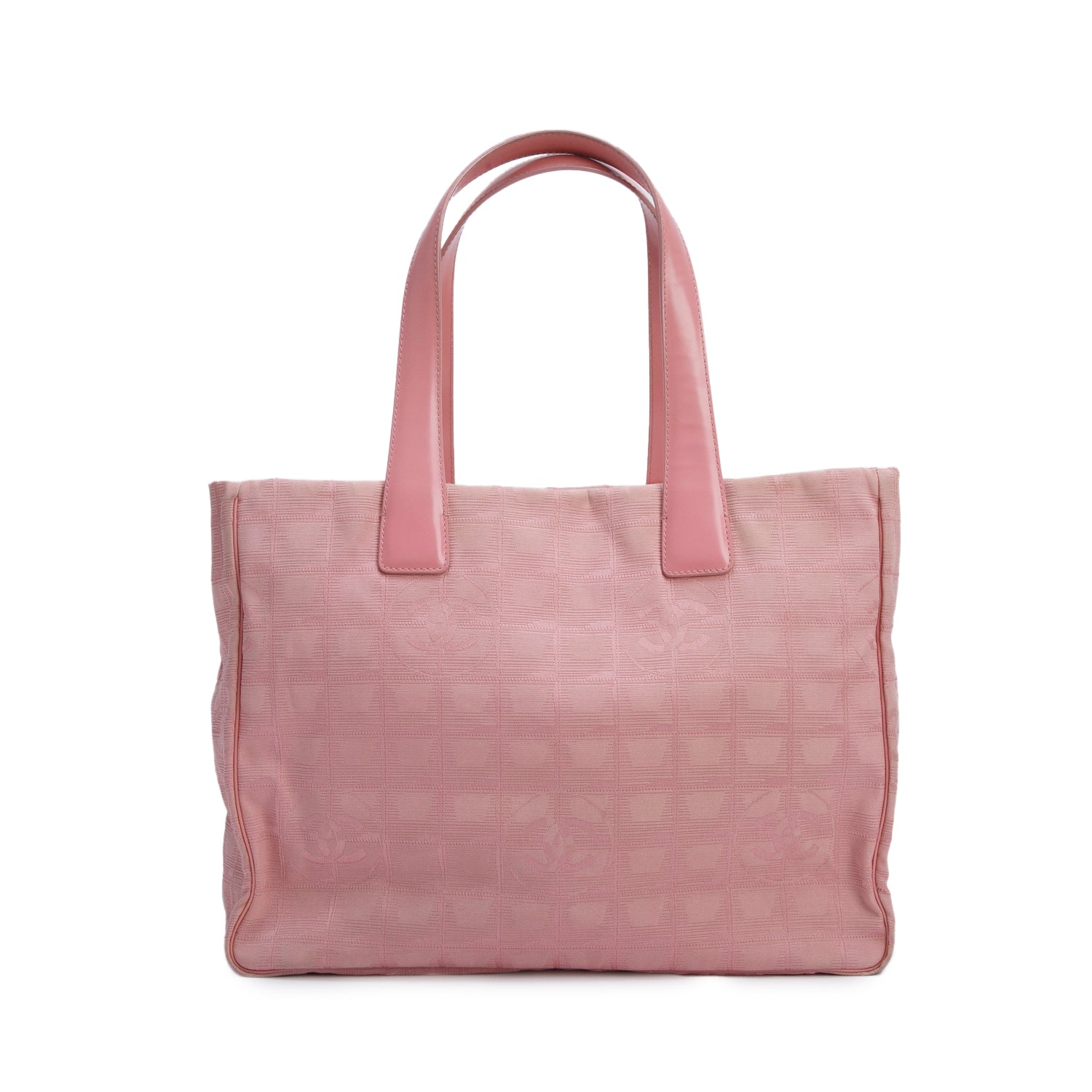 Chanel Pink Canvas Travel Ligne Tote