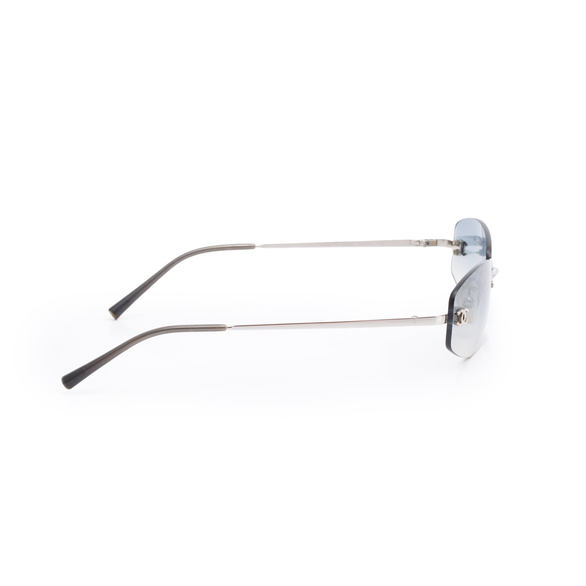 Chanel 4002 CC Logo Rimless Oval Sunglasses w/ Case – OLIVER'S