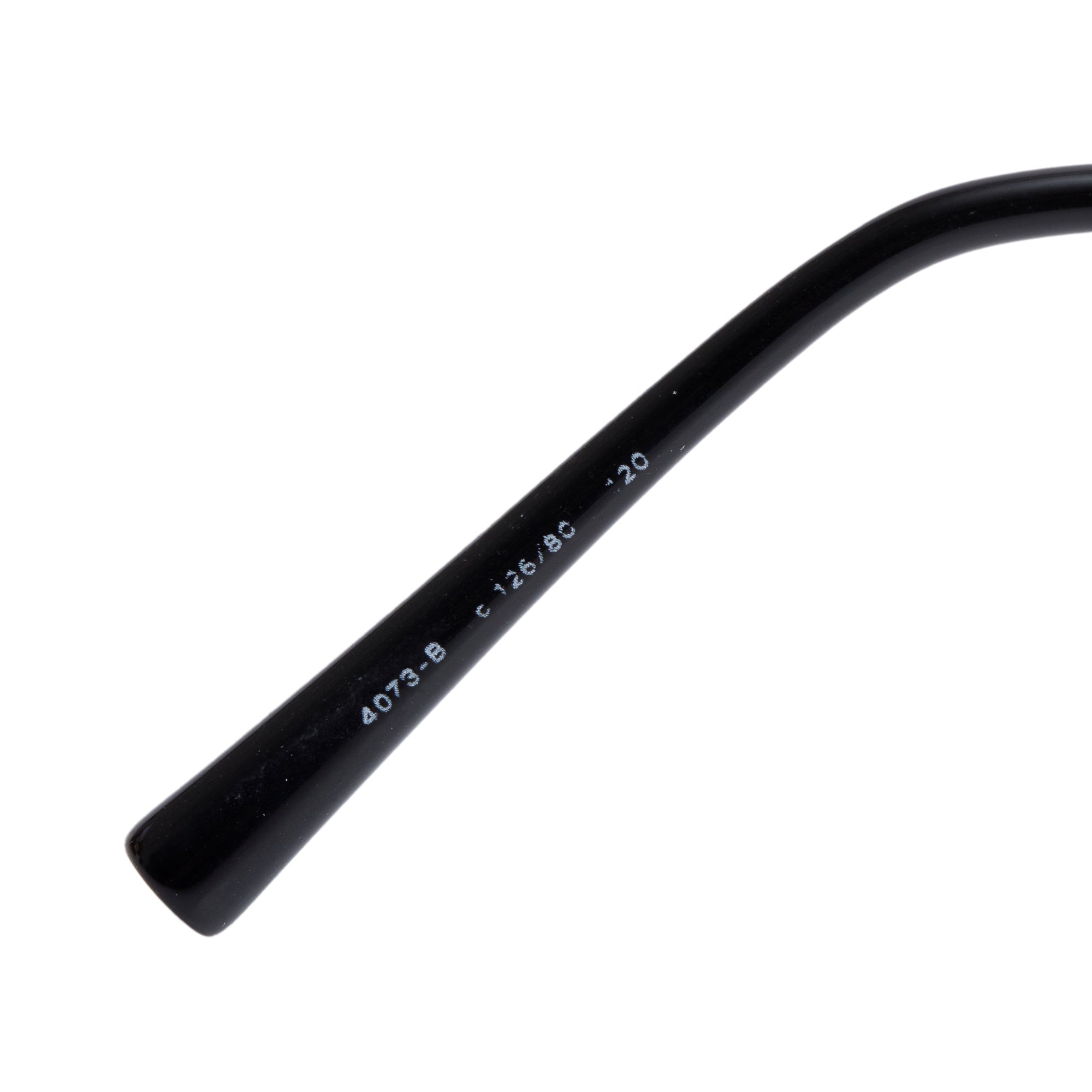 Chanel 4073-B Black Metal Strass CC Logo Oval Sunglasses w/ Case