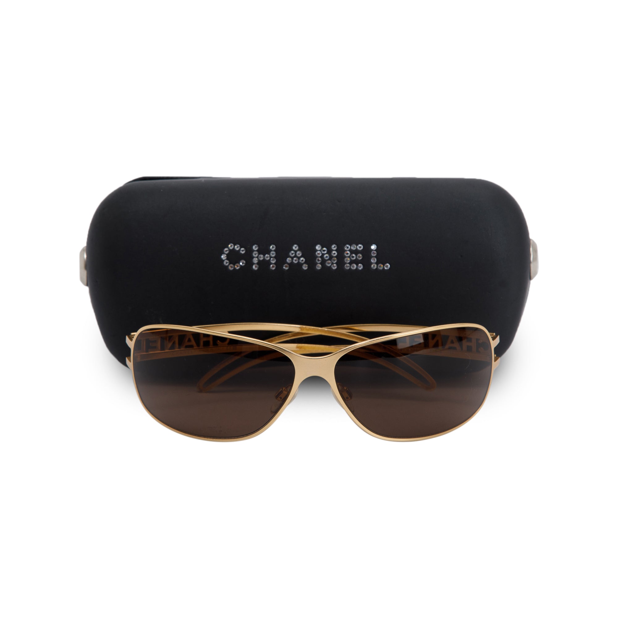 Chanel 4149 Metallic Gold Sunglasses w/ Case