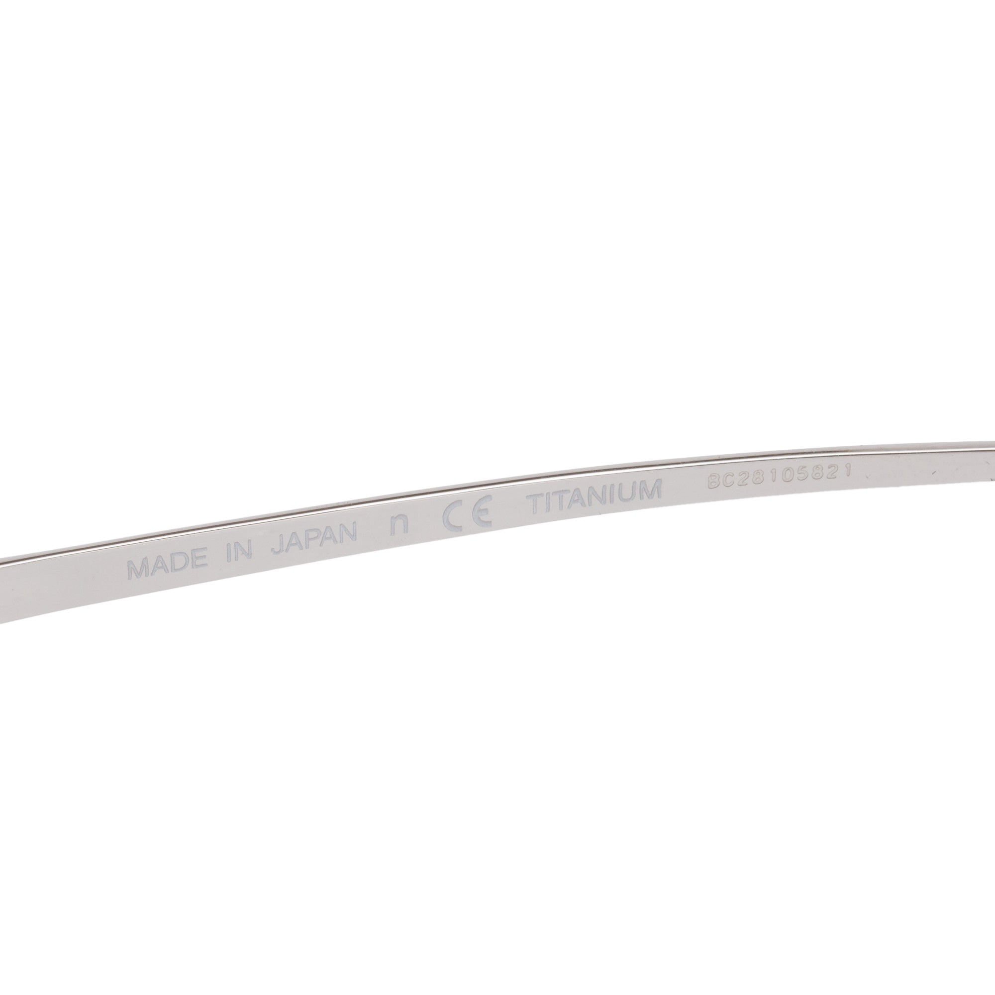Chanel 4273-T Titanium Rimless Interlocking CC Cat-Eye Sunglasses w/ Case