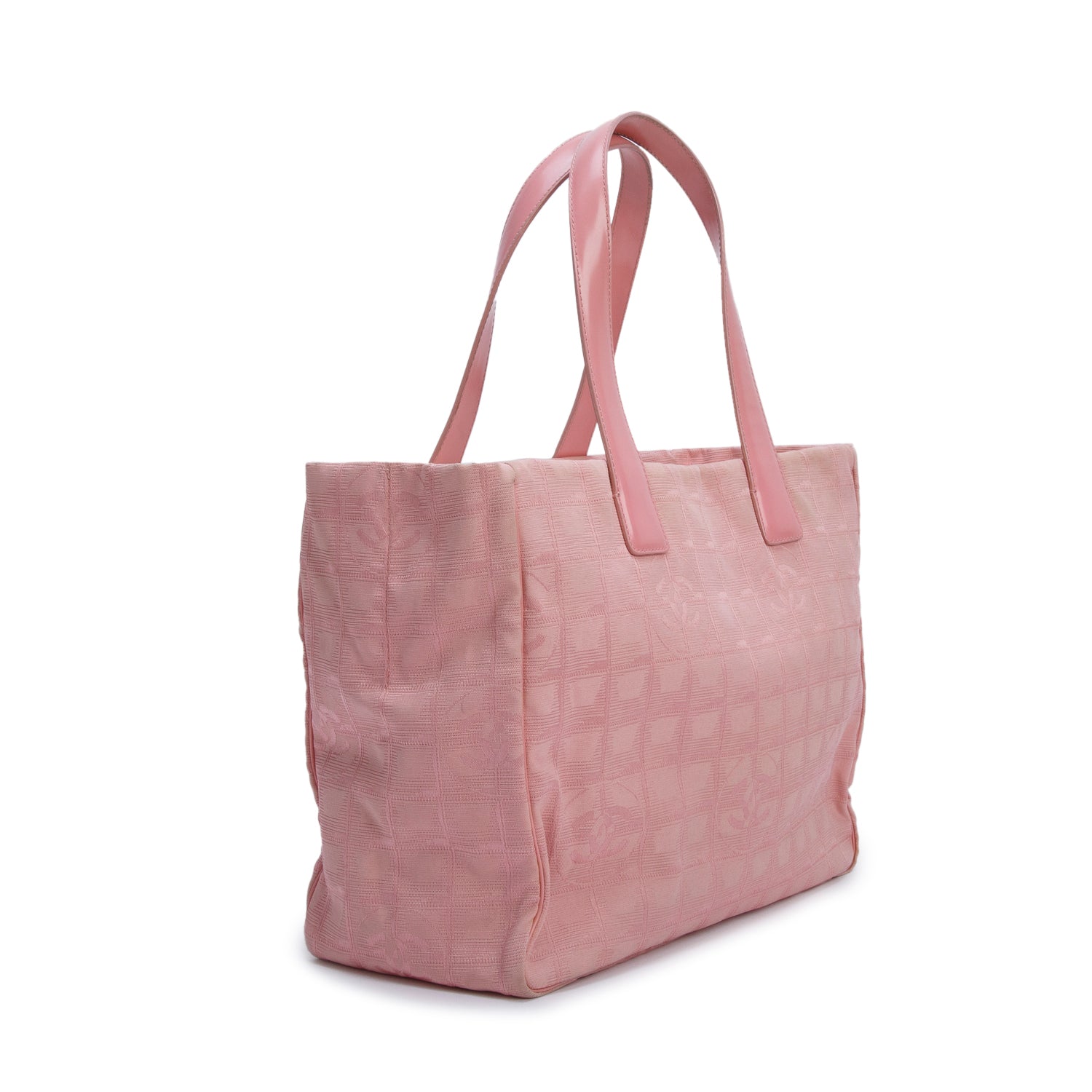 Chanel Pink Canvas Travel Ligne Tote