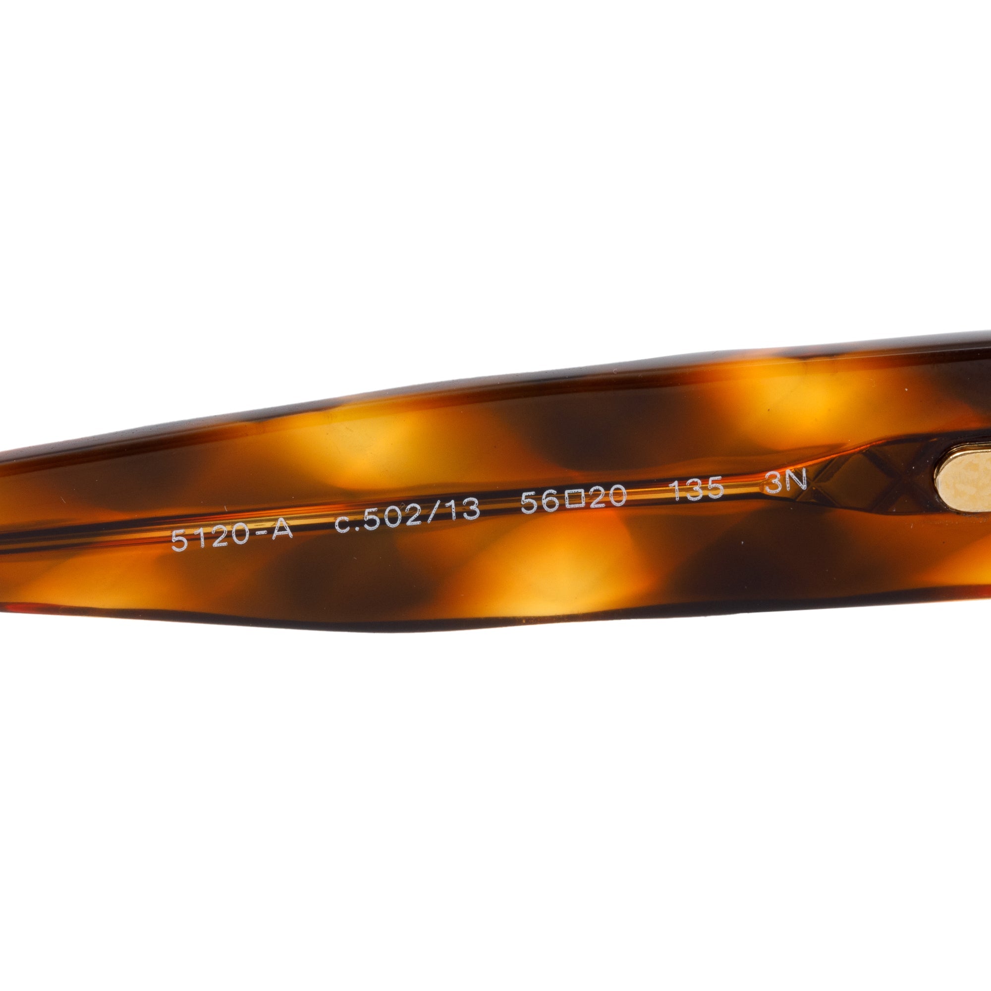 Chanel 5120-A Havana Acetate CC Round Sunglasses w/ Case