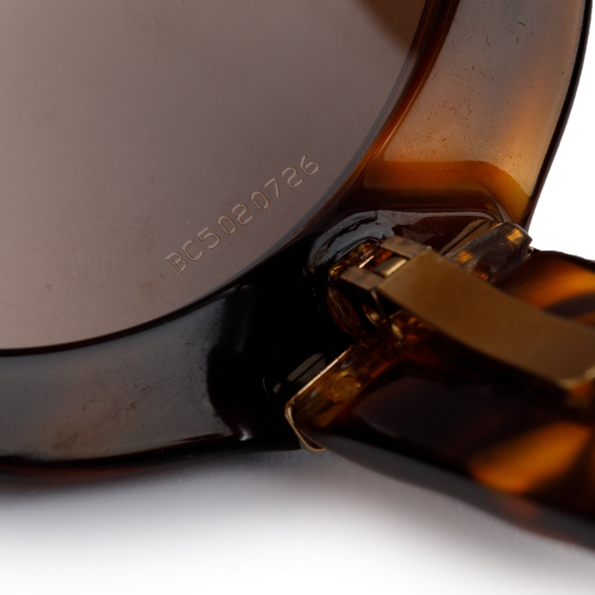 Chanel 5120-A Havana Acetate CC Round Sunglasses w/ Case