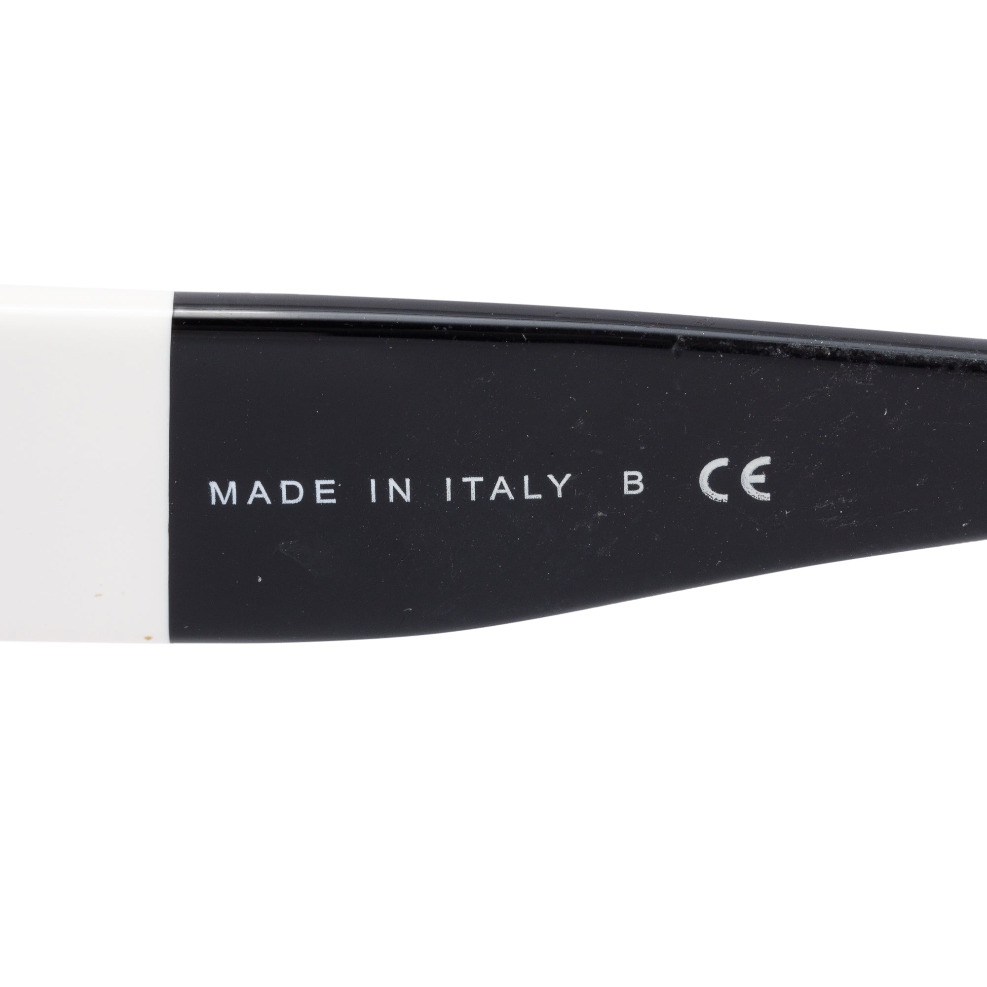 Chanel 5146 Black/White Acetate CC Logo Oversized Sunglasses w/ Case