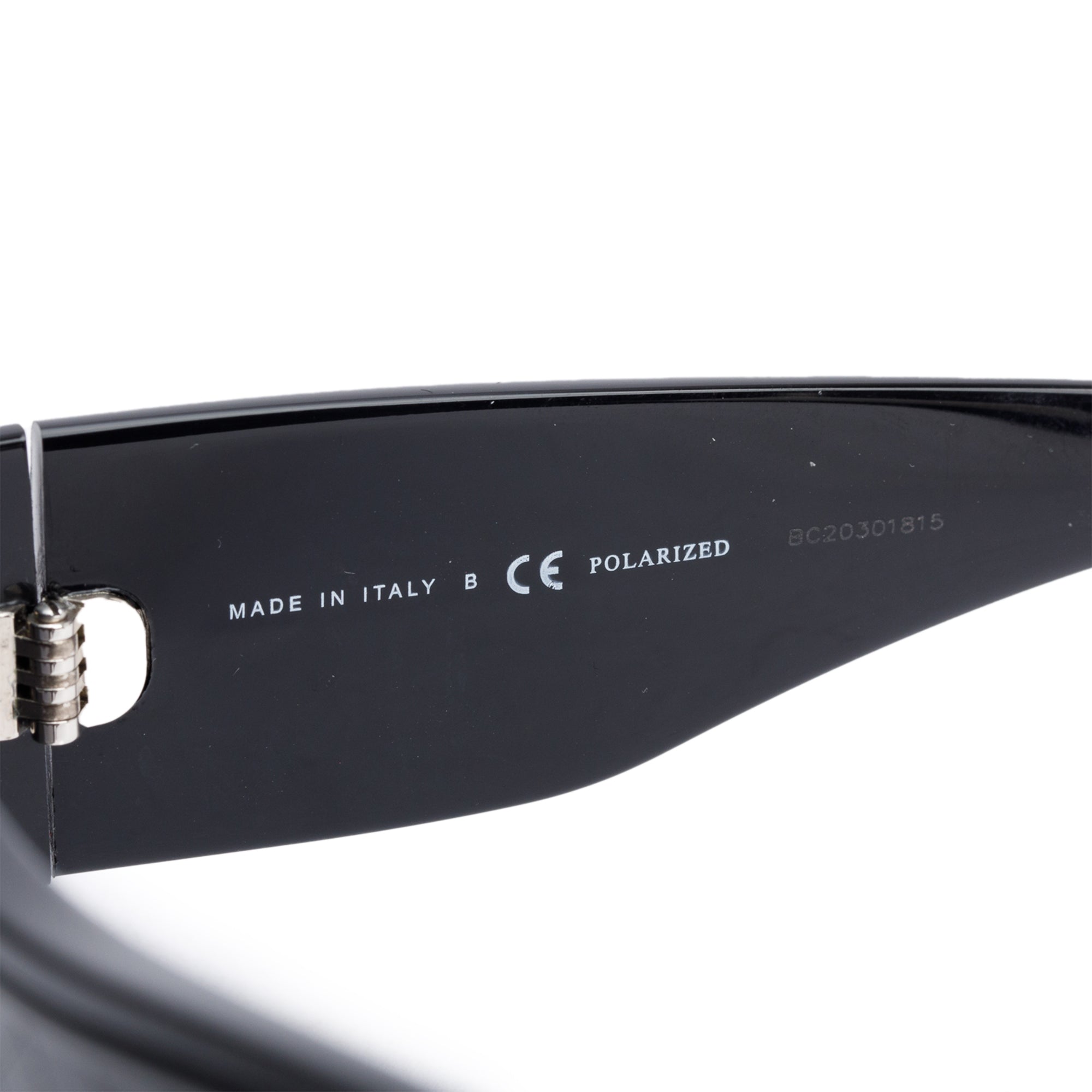 Chanel 5395 Black Quilted Acetate Calfskin Polarized CC Rectangle Sunglasses