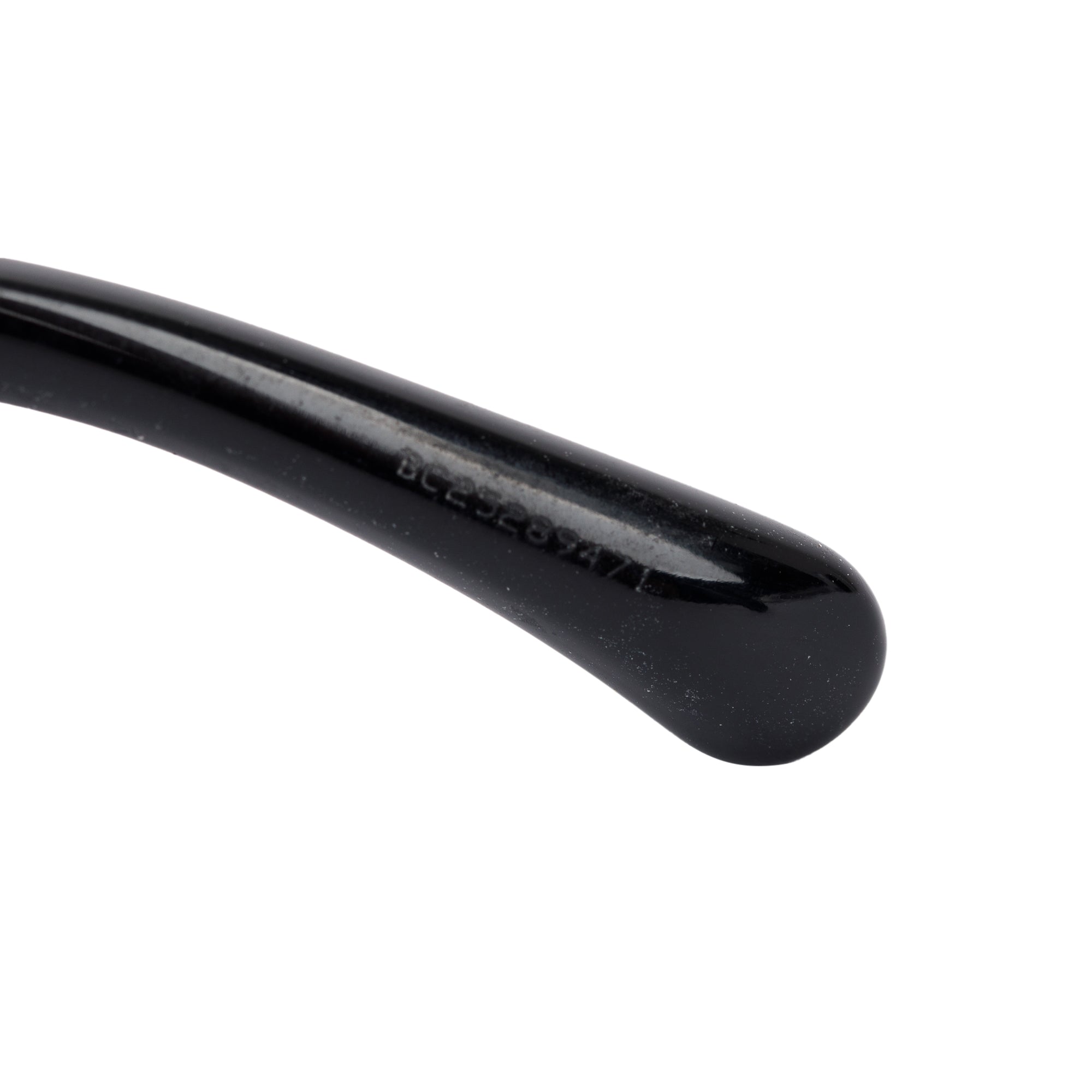 Chanel 5410-A Black Acetate Logo Round Sunglasses w/ Box & Case