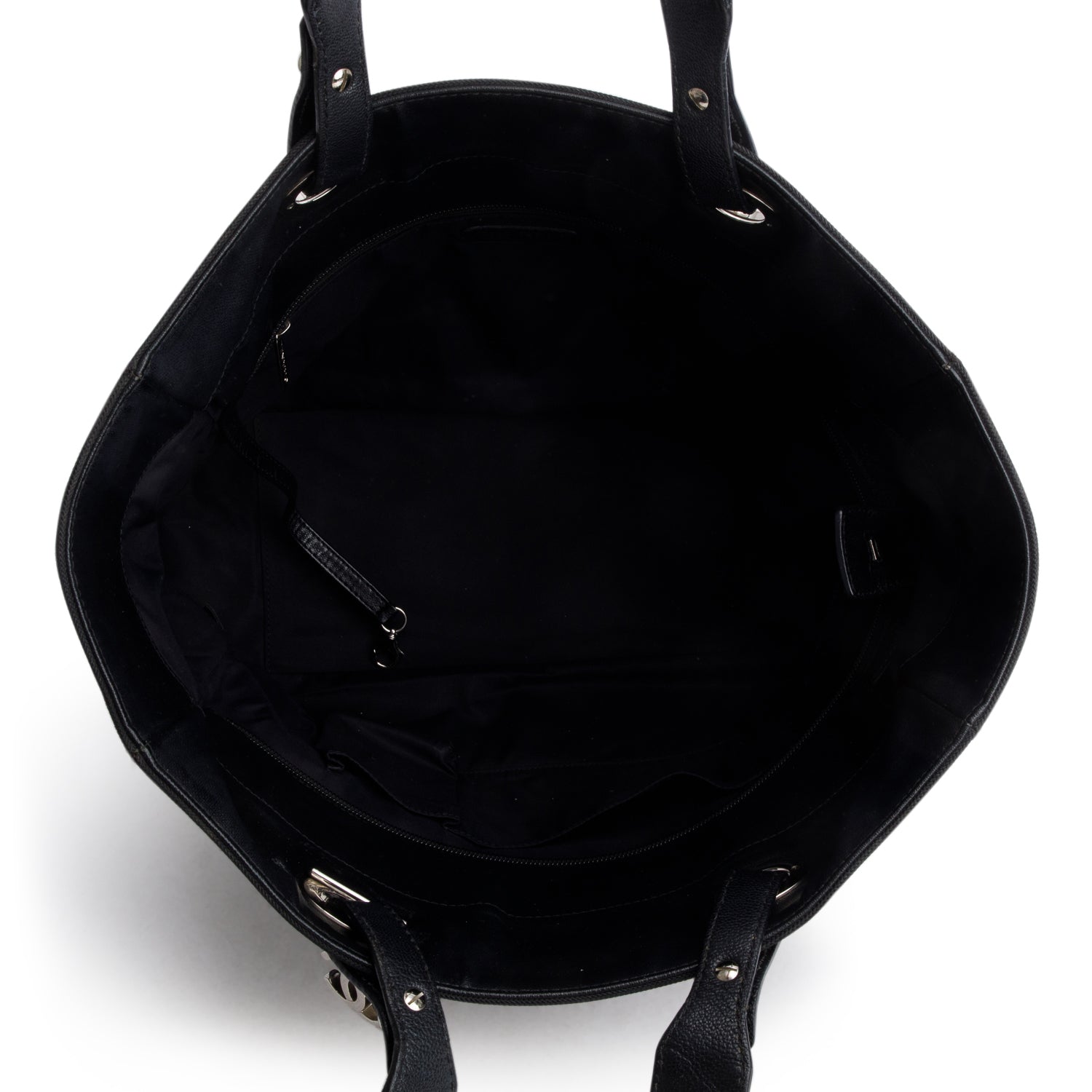 Chanel Black Coated Quilted Large Paris Biarritz Tote