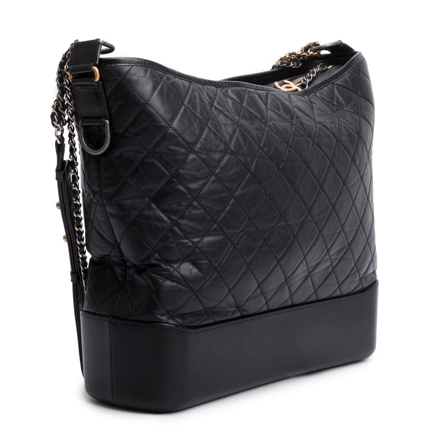 Chanel Aged Calfskin Quilted Large Gabrielle Hobo Bag