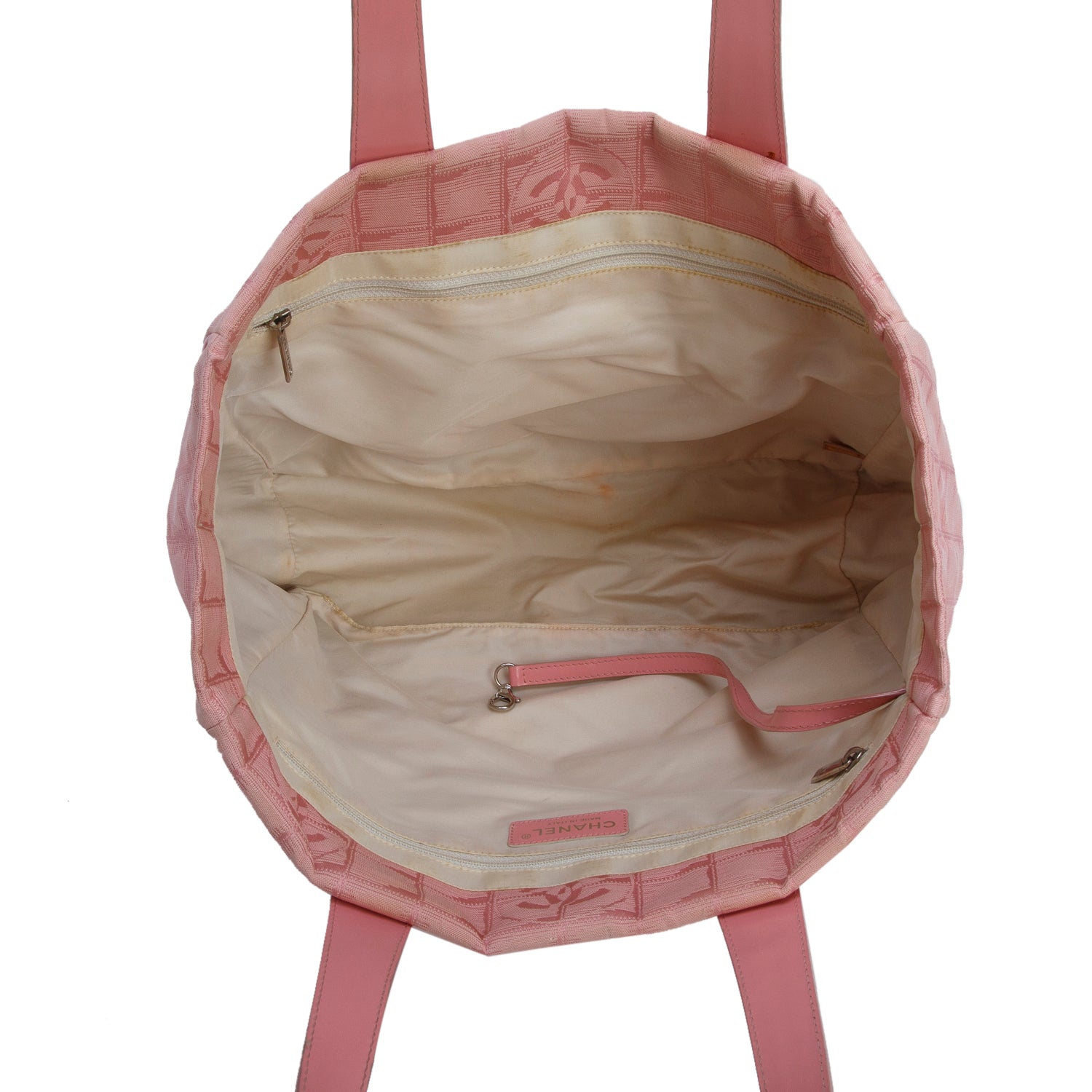Chanel Pink Canvas Travel Ligne Tote