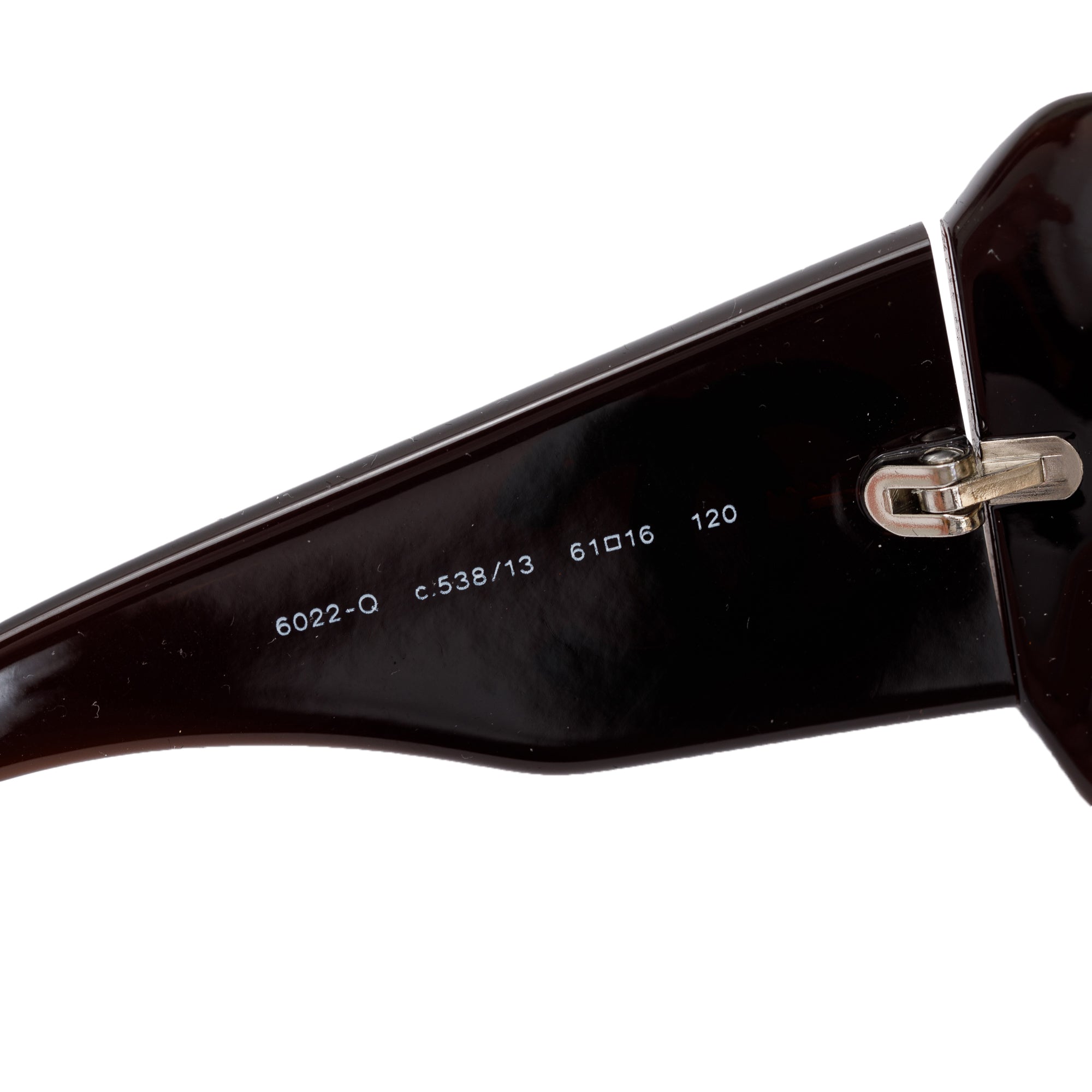 Chanel 6022-O Black Acetate Interlocking CC Logo Square Sunglasses w/ Case