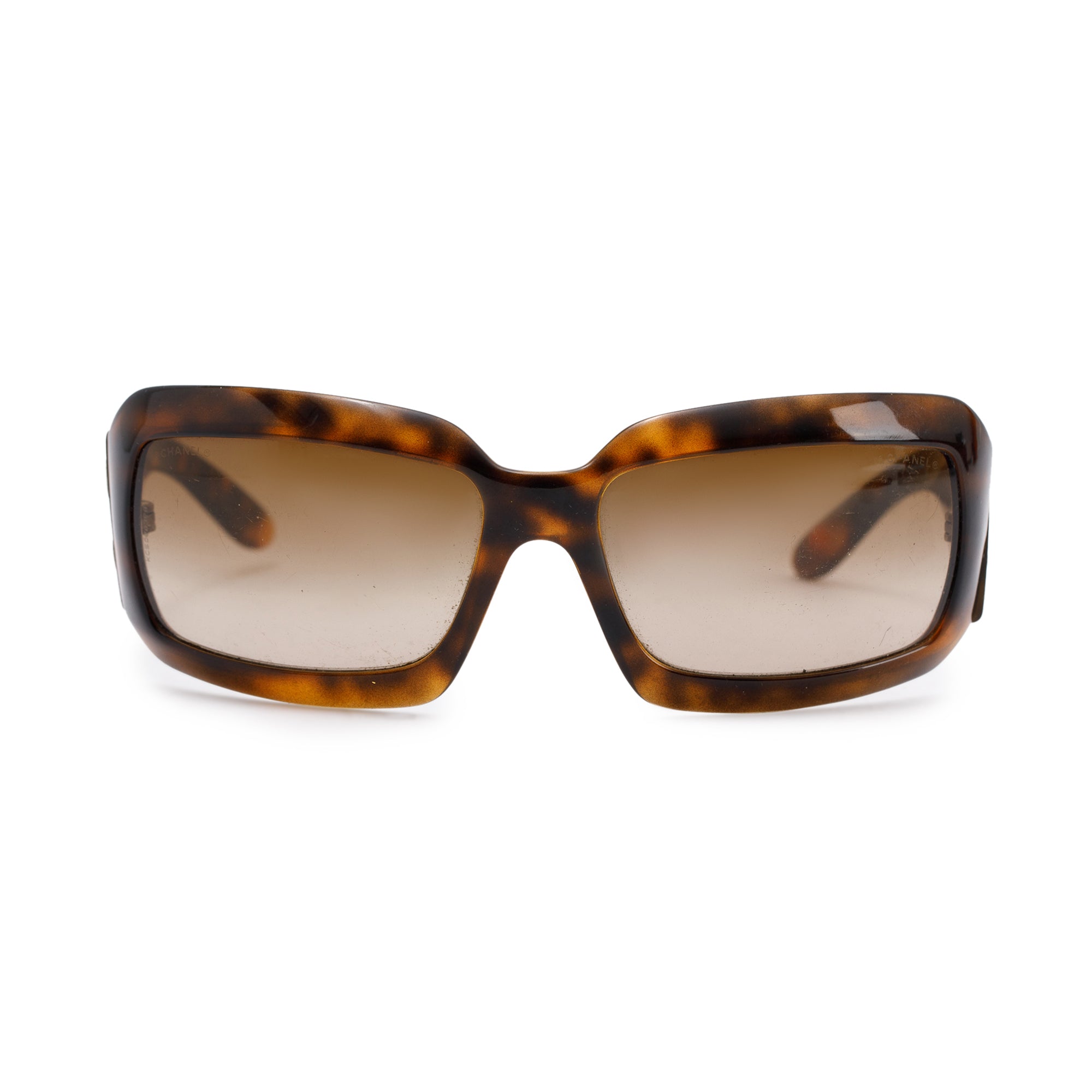 Chanel 6022-Q Croc CC Logo Sunglasses w/ Case