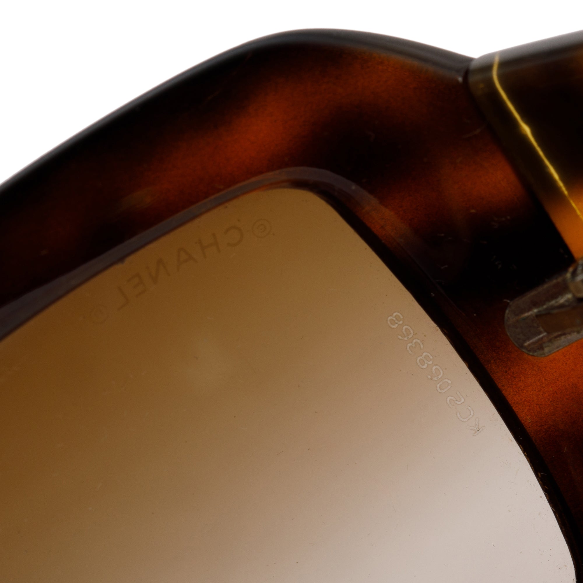 Chanel 6022-Q Croc CC Logo Sunglasses w/ Case