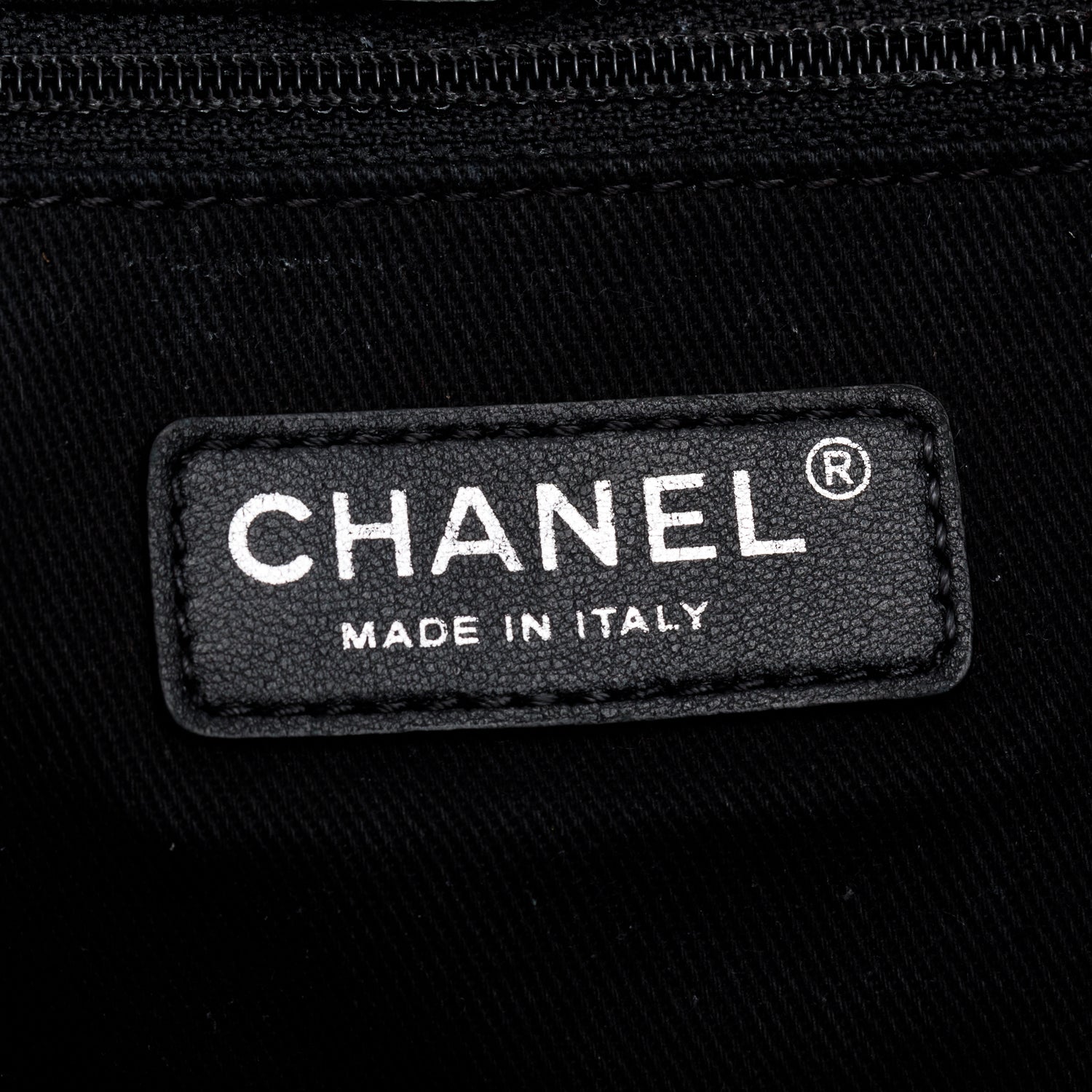 Chanel Navy Woven Raffia Medium Deauville Tote Bag