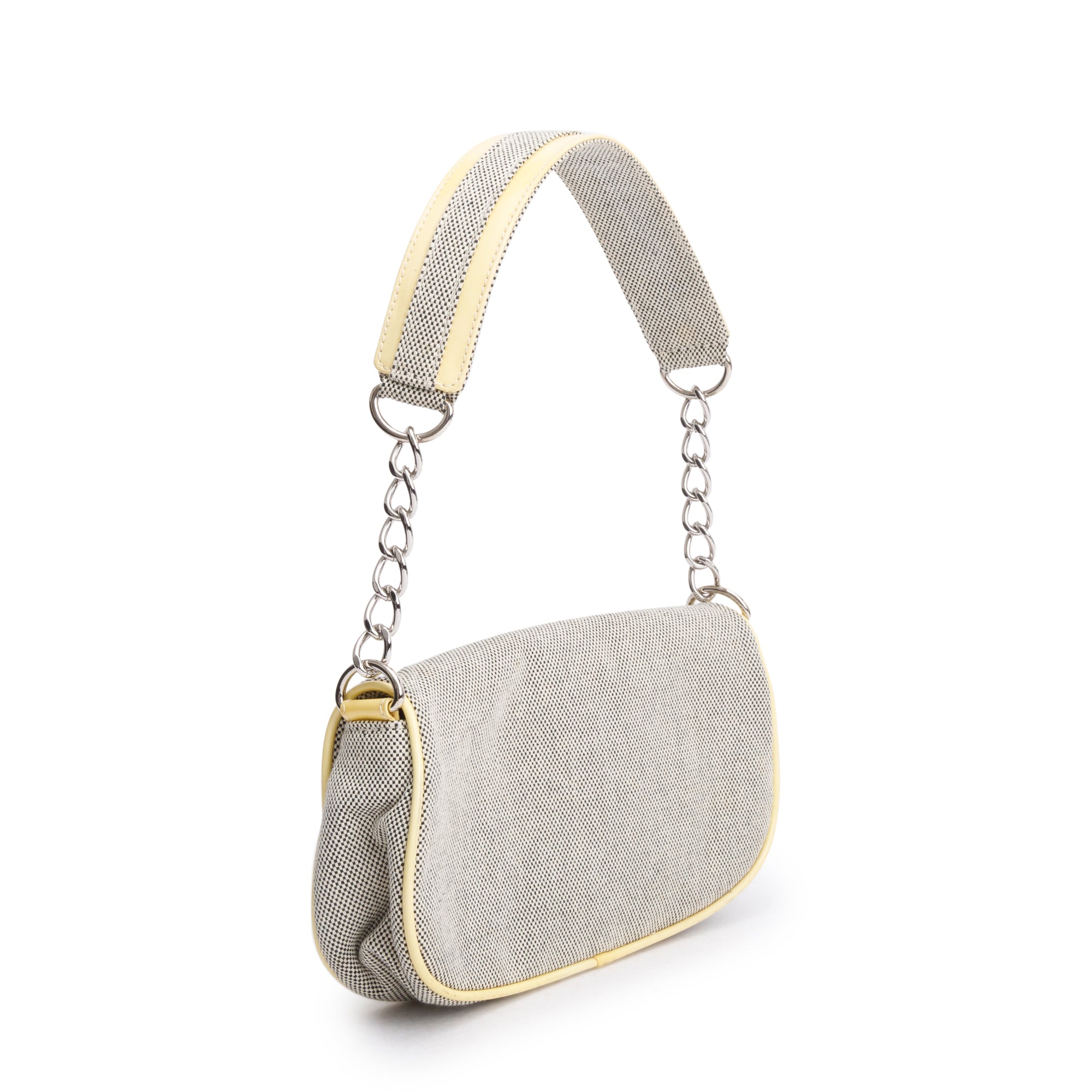 Chanel Beige Canvas Camellia No.5 Mini Flap Bag