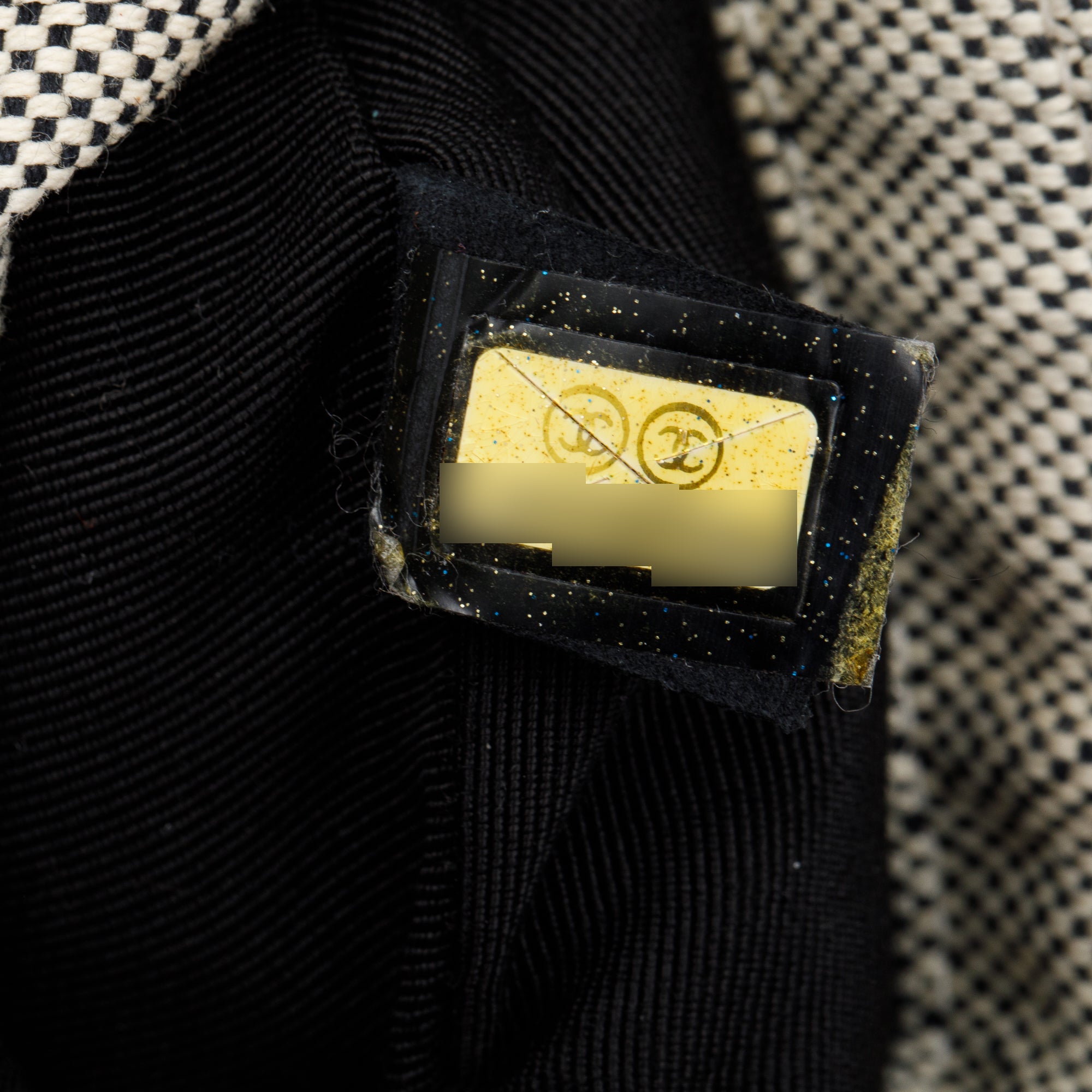 Chanel Beige Canvas Camellia No.5 Mini Flap Bag