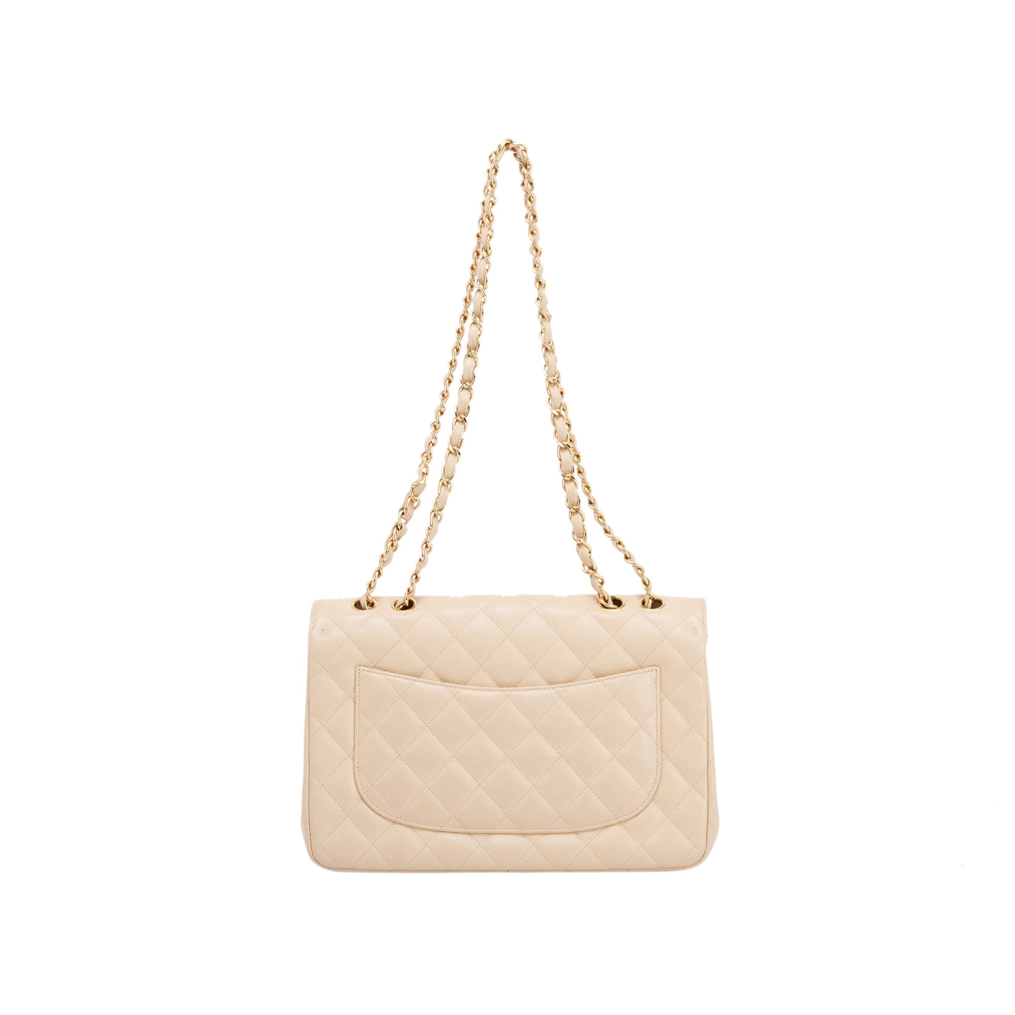 Chanel-Beige-Caviar-Classic-