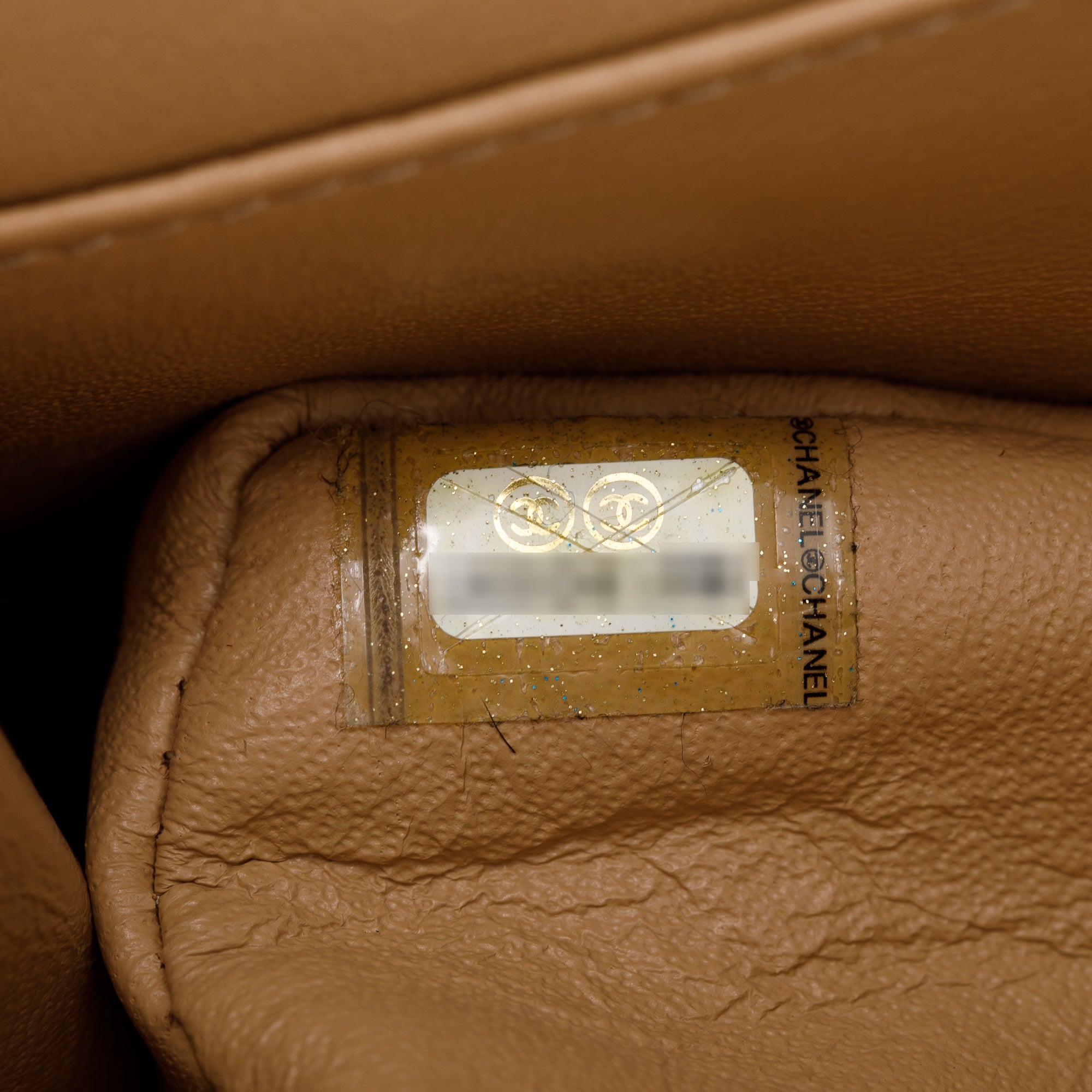 Chanel Beige Caviar Leather 2.55 Reissue 226 Double Flap Bag w/ Box & Authenticity Card