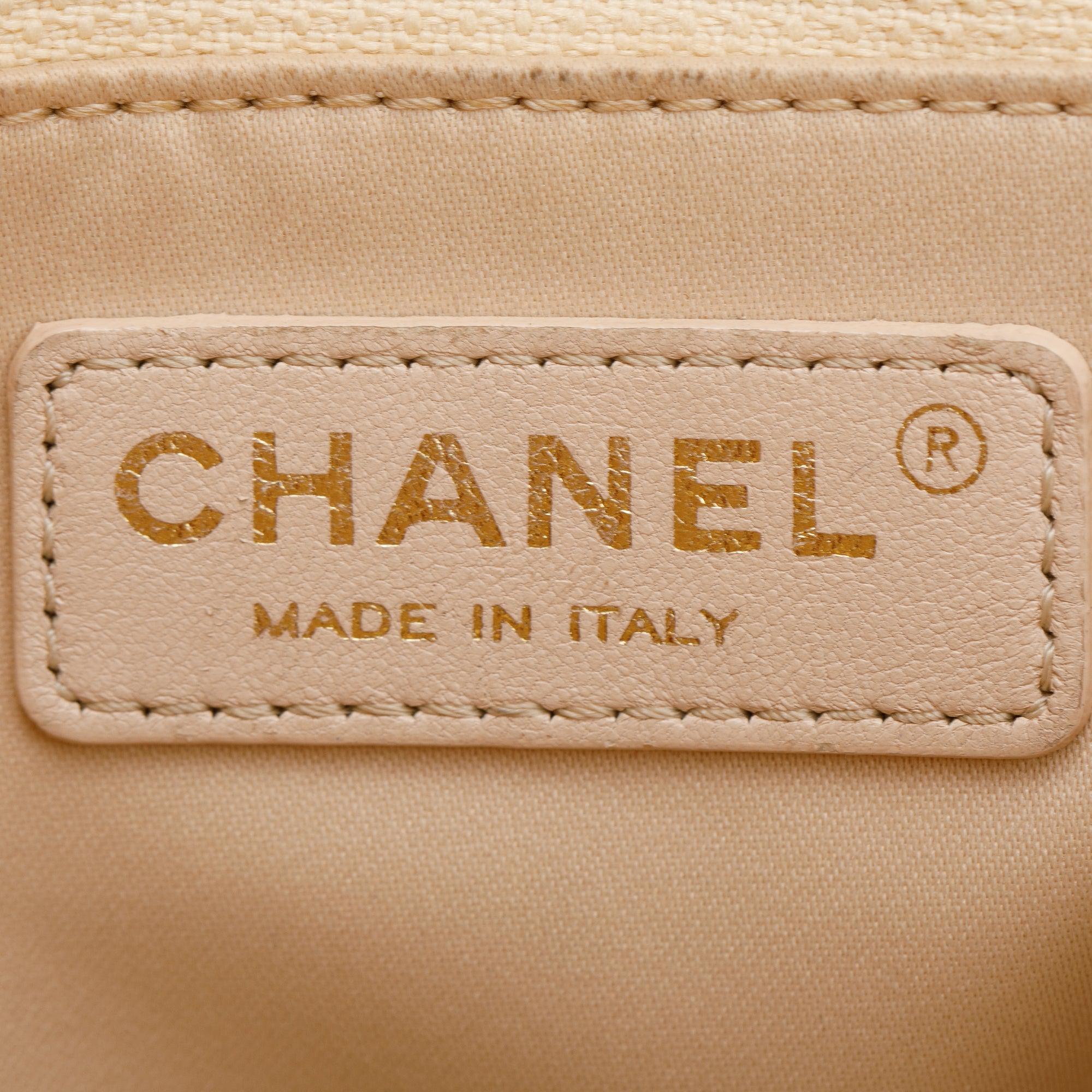 Chanel Beige Caviar Leather Grand Shopping Tote (GST)